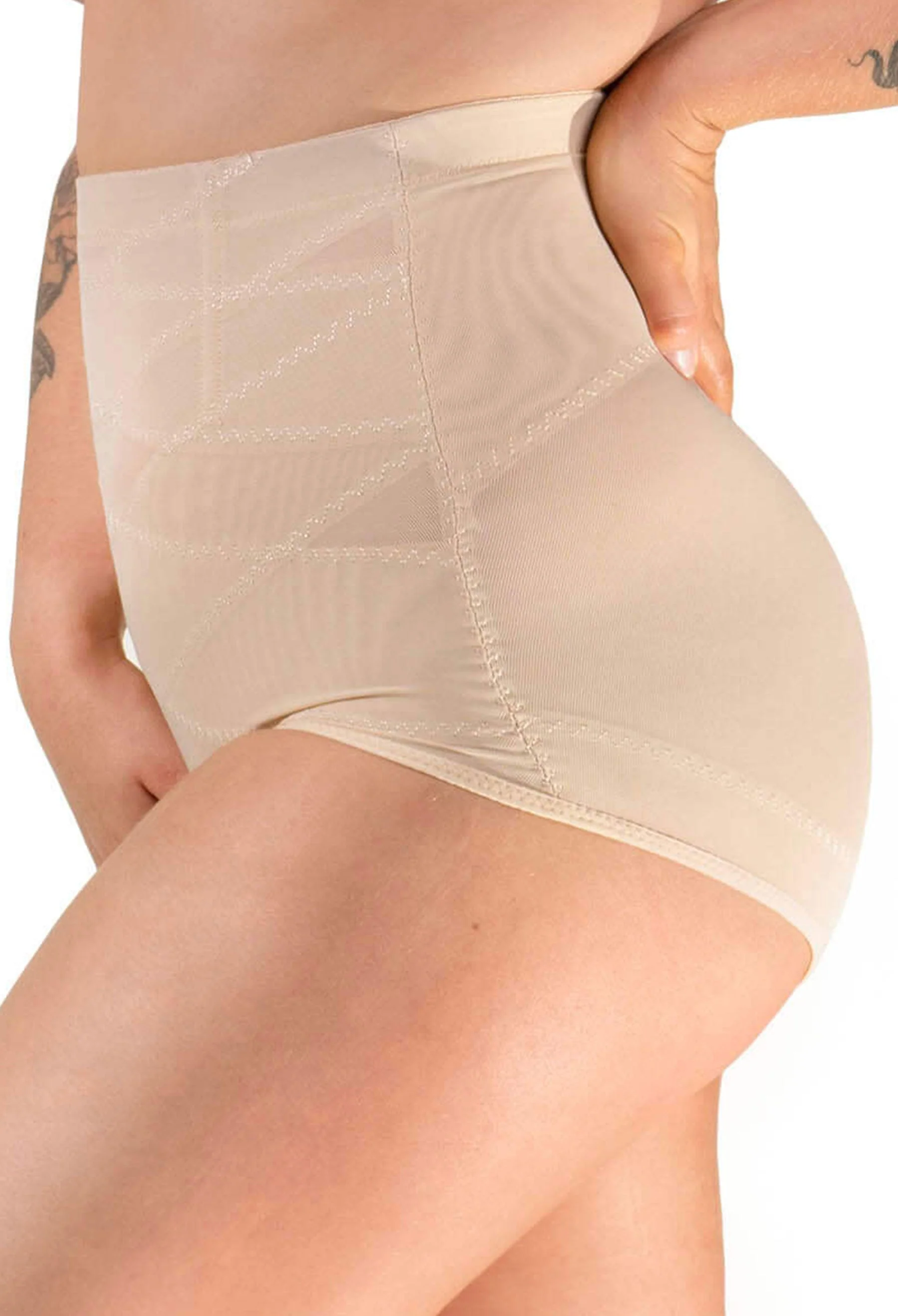 High Waist Power Mesh Tummy Control Brief - 2 Pack - Image 3
