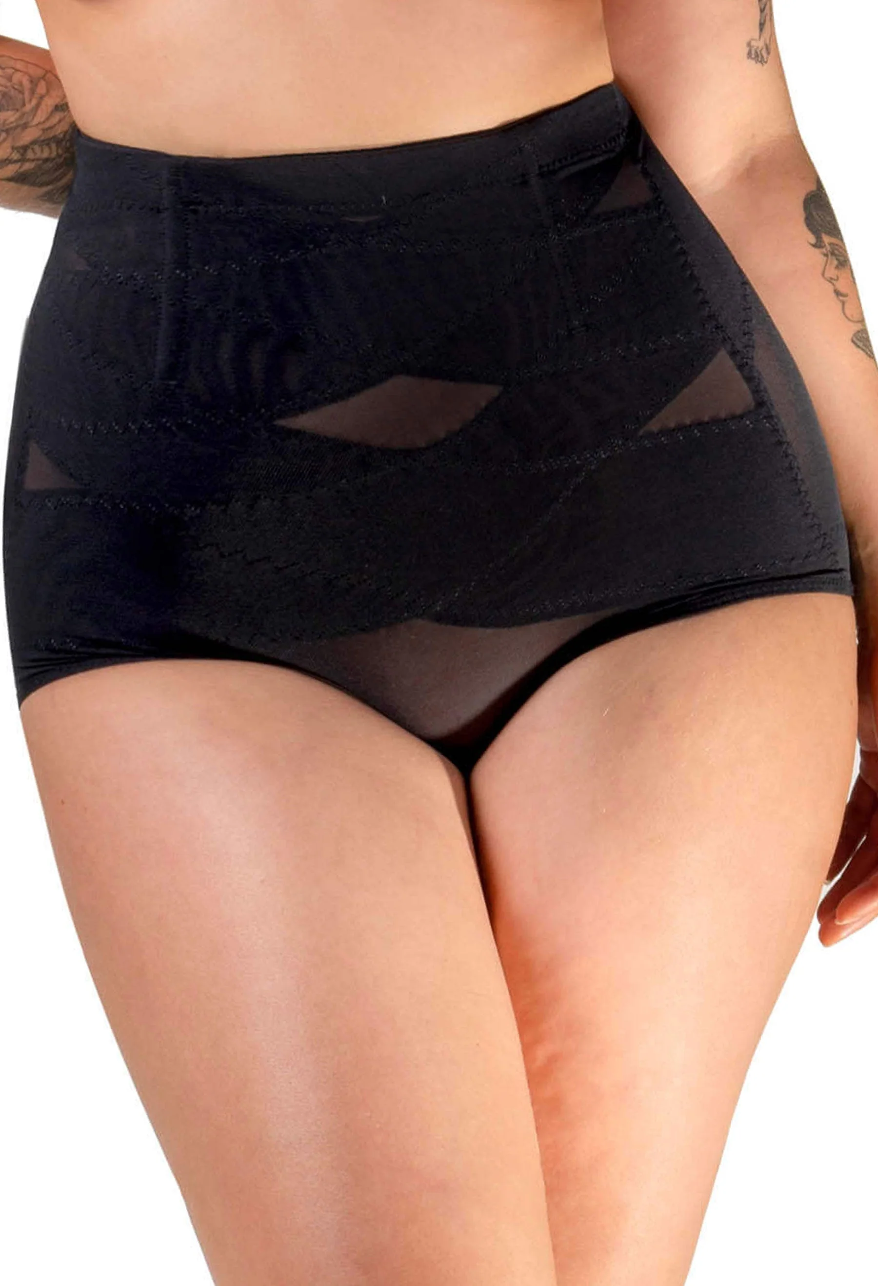 High Waist Power Mesh Tummy Control Brief - 2 Pack - Image 7