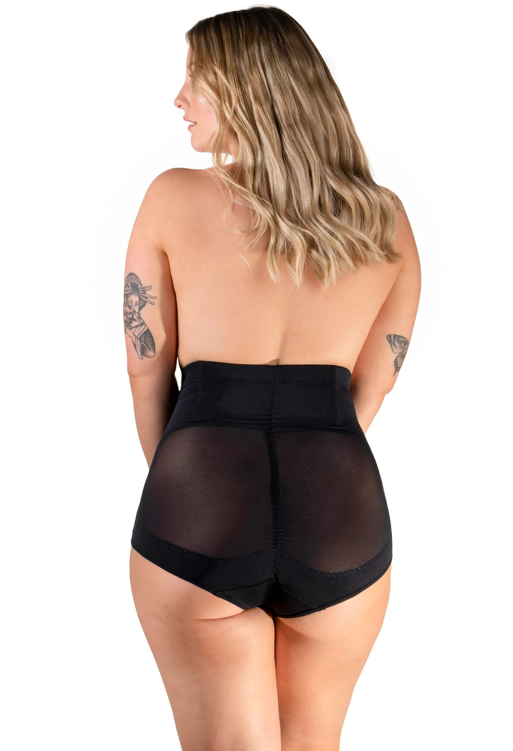 High Waist Power Mesh Tummy Control Brief - 2 Pack - Image 8