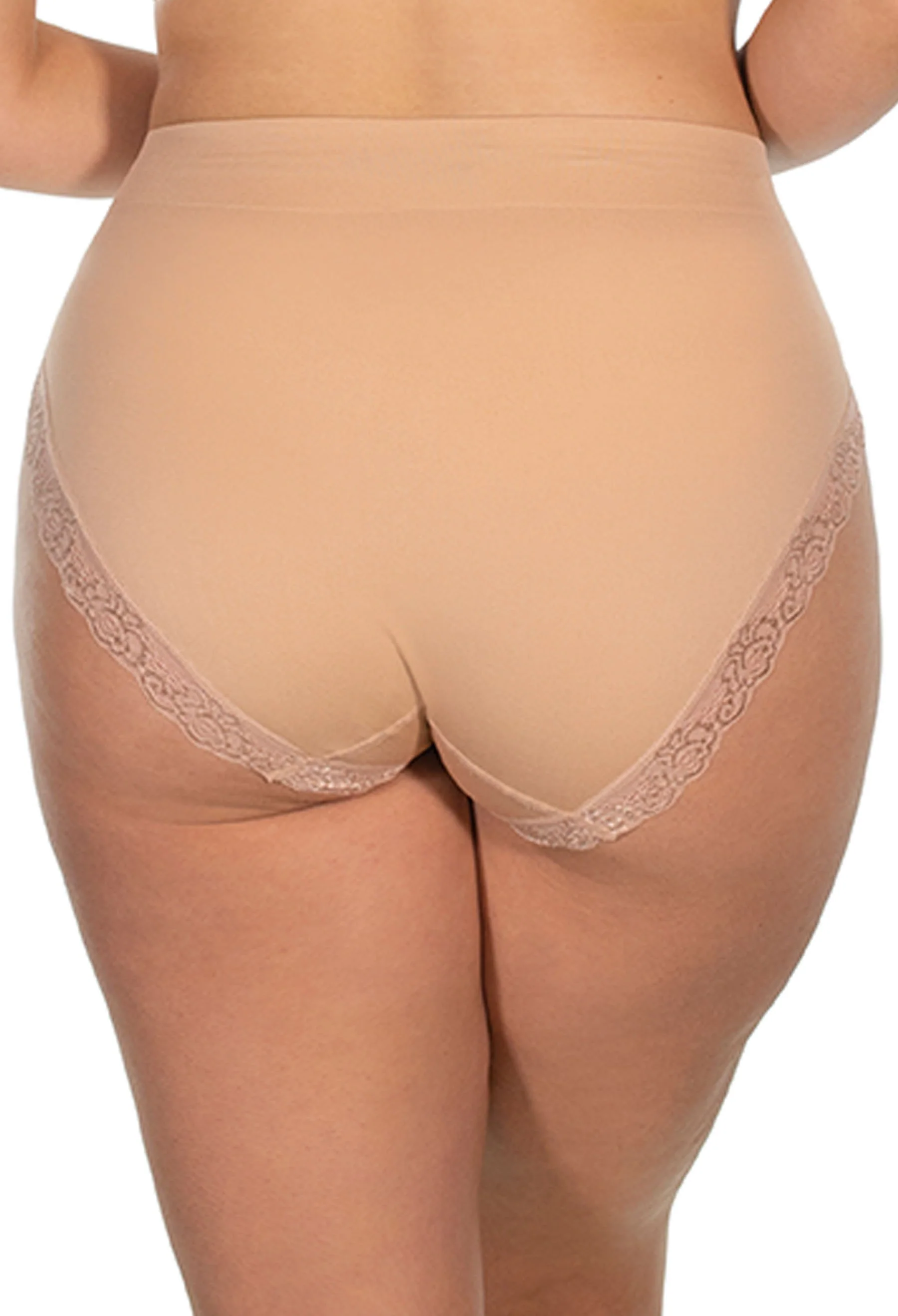 Curvy Invisible Lace Contour High Cut Brief - Image 3