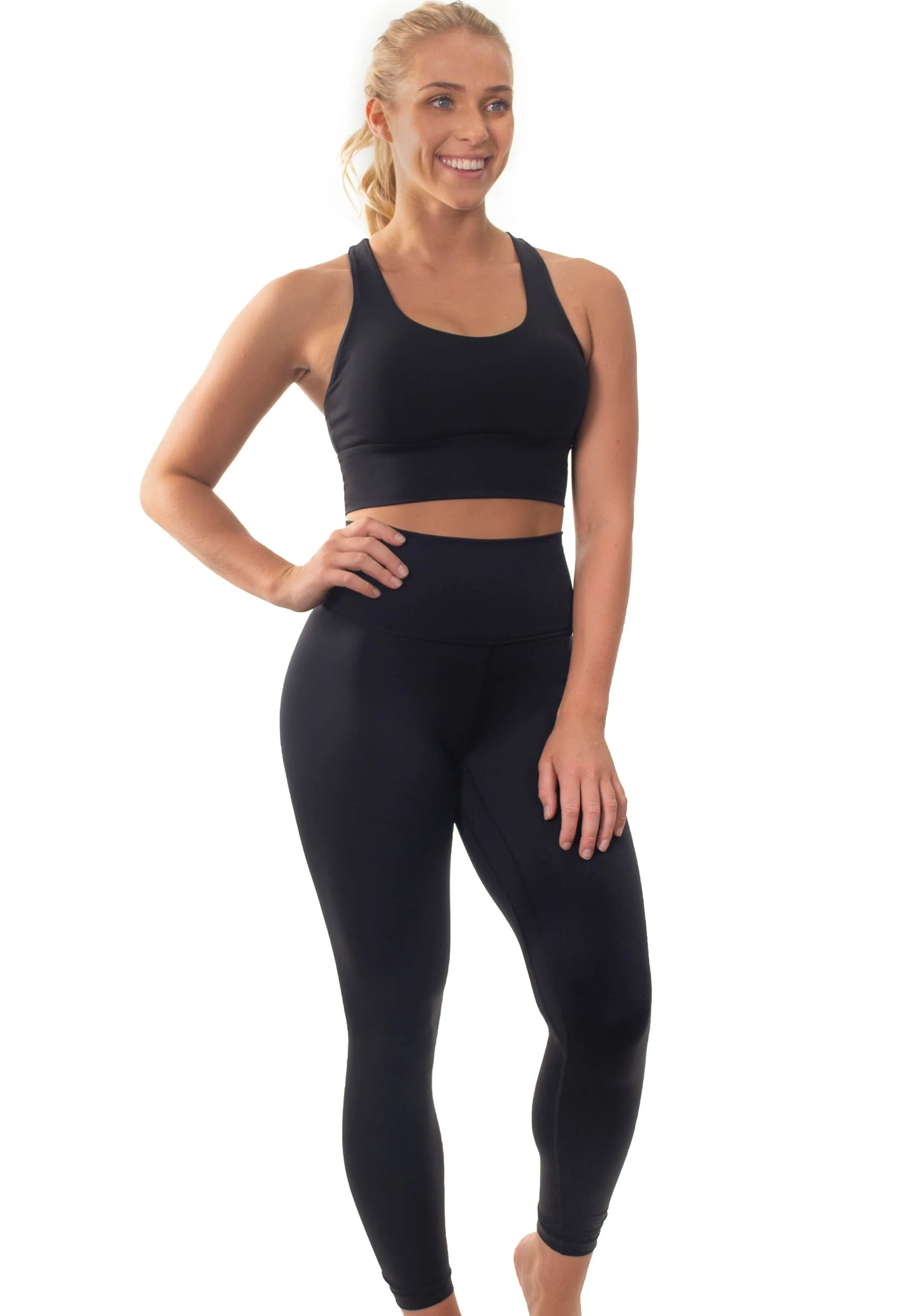 High Waisted Sleek Gym Leggings (Lint & Pet Hair Resistant) - Image 4