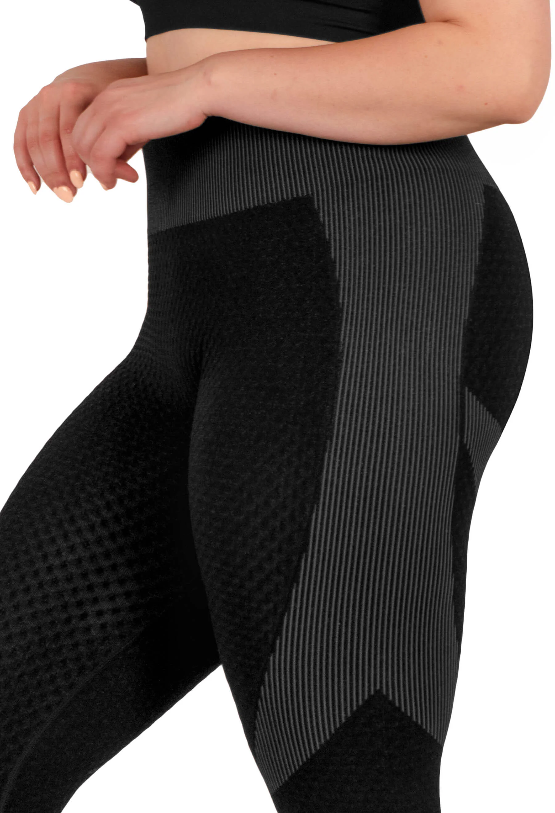 Honeycomb Contour Seamless Leggings - 2 Pack - Image 6