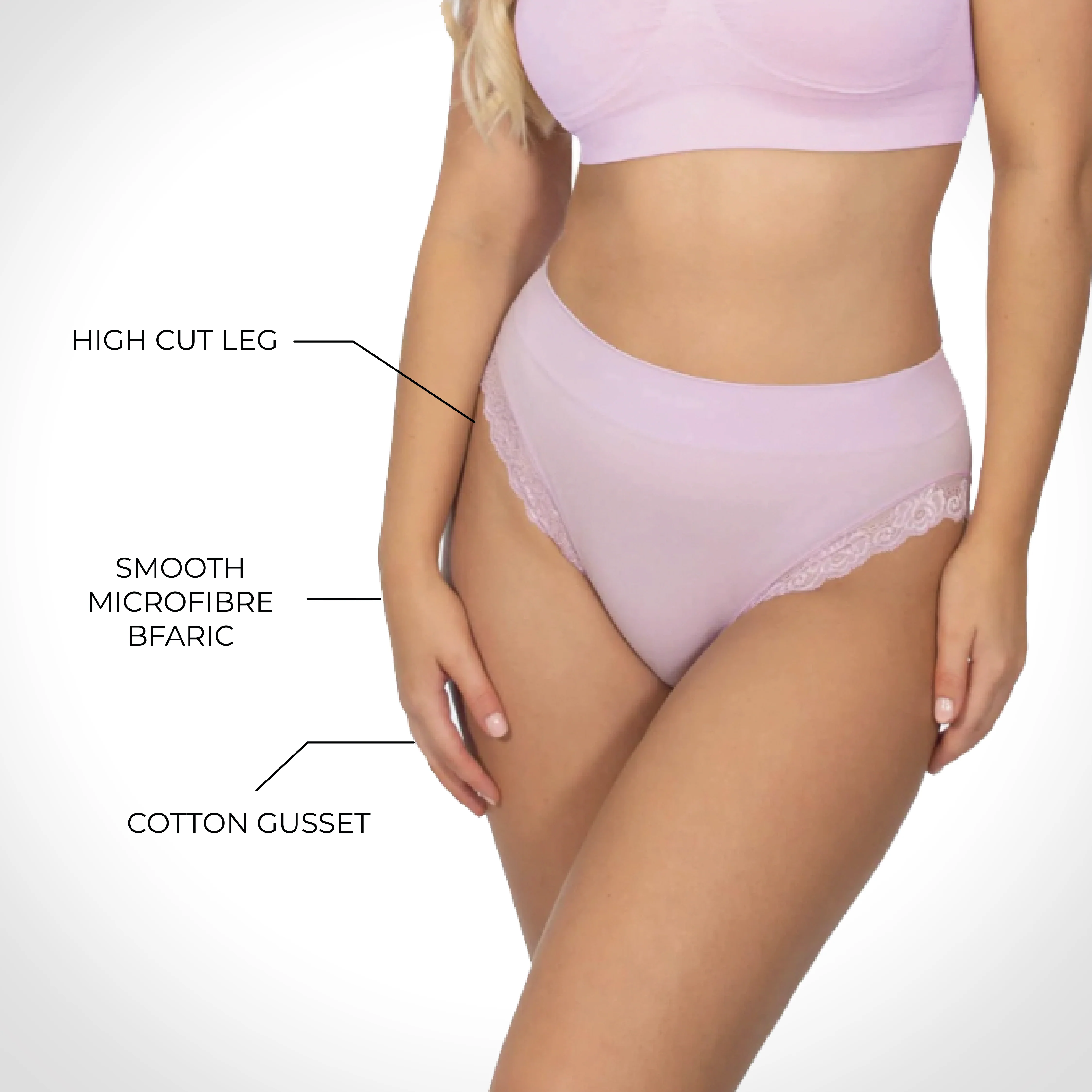 Invisible Lace Contour High Cut Panty  | 7-Pack - Image 5