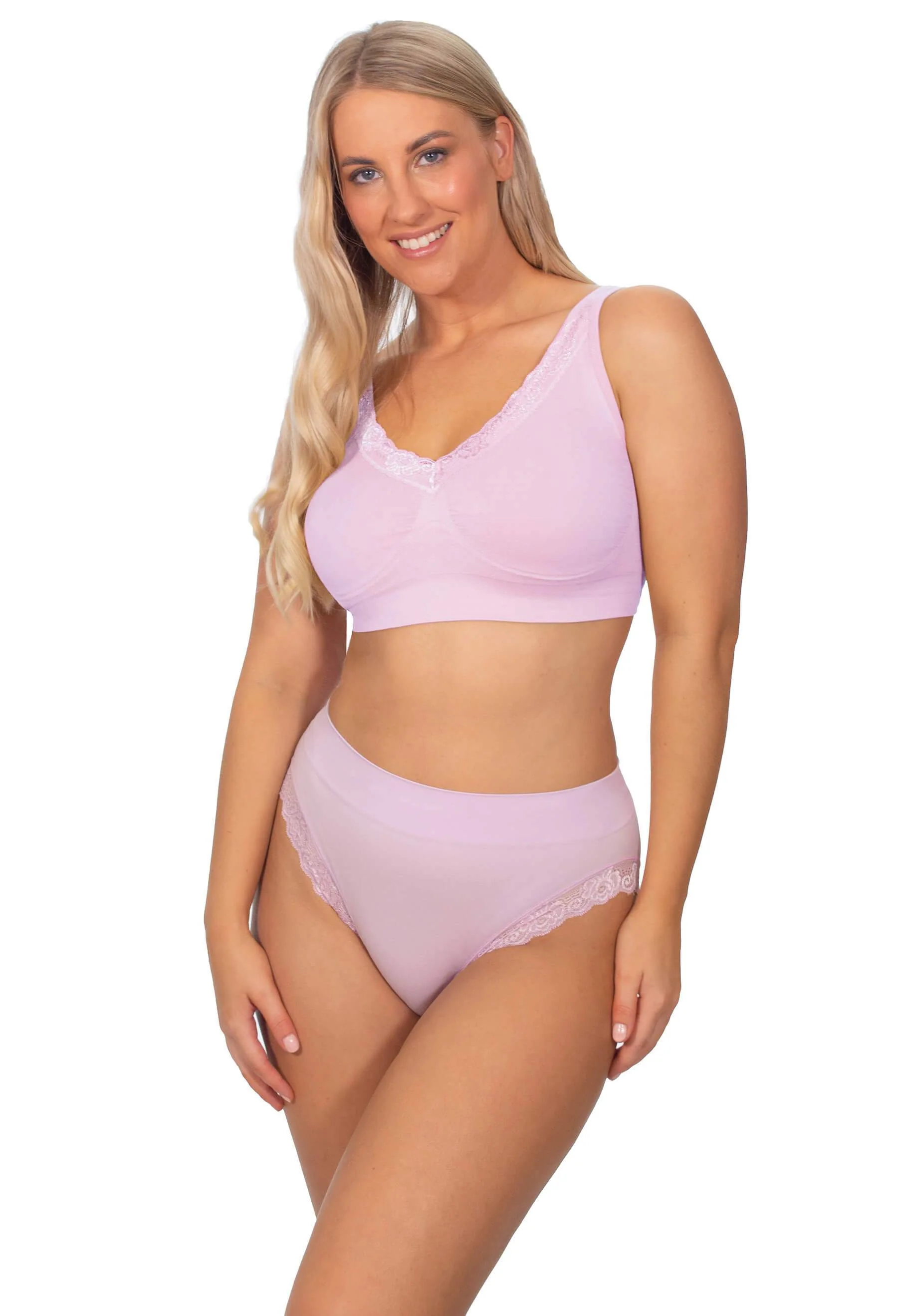 Invisible Lace Contour High Cut Brief Lilac Snow - Image 5
