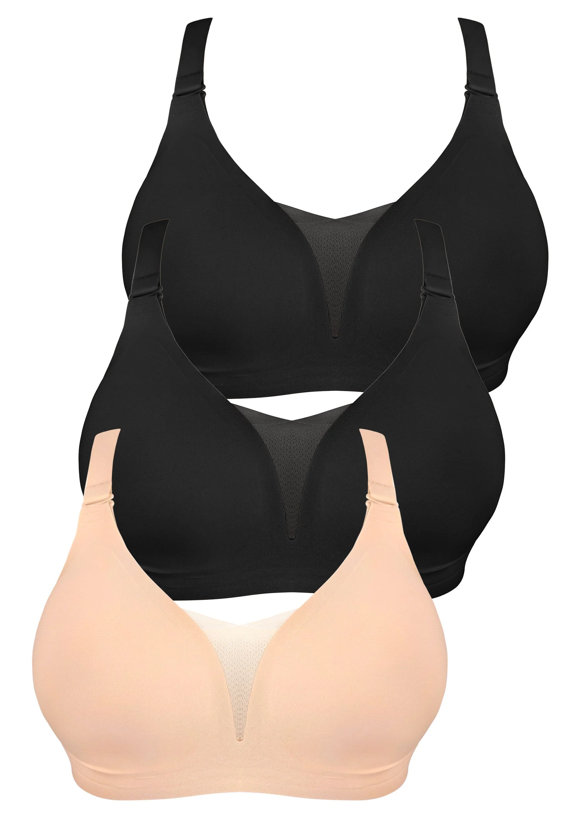 Invisible Mesh Comfort Padded Bra - 3 Pack - Image 14