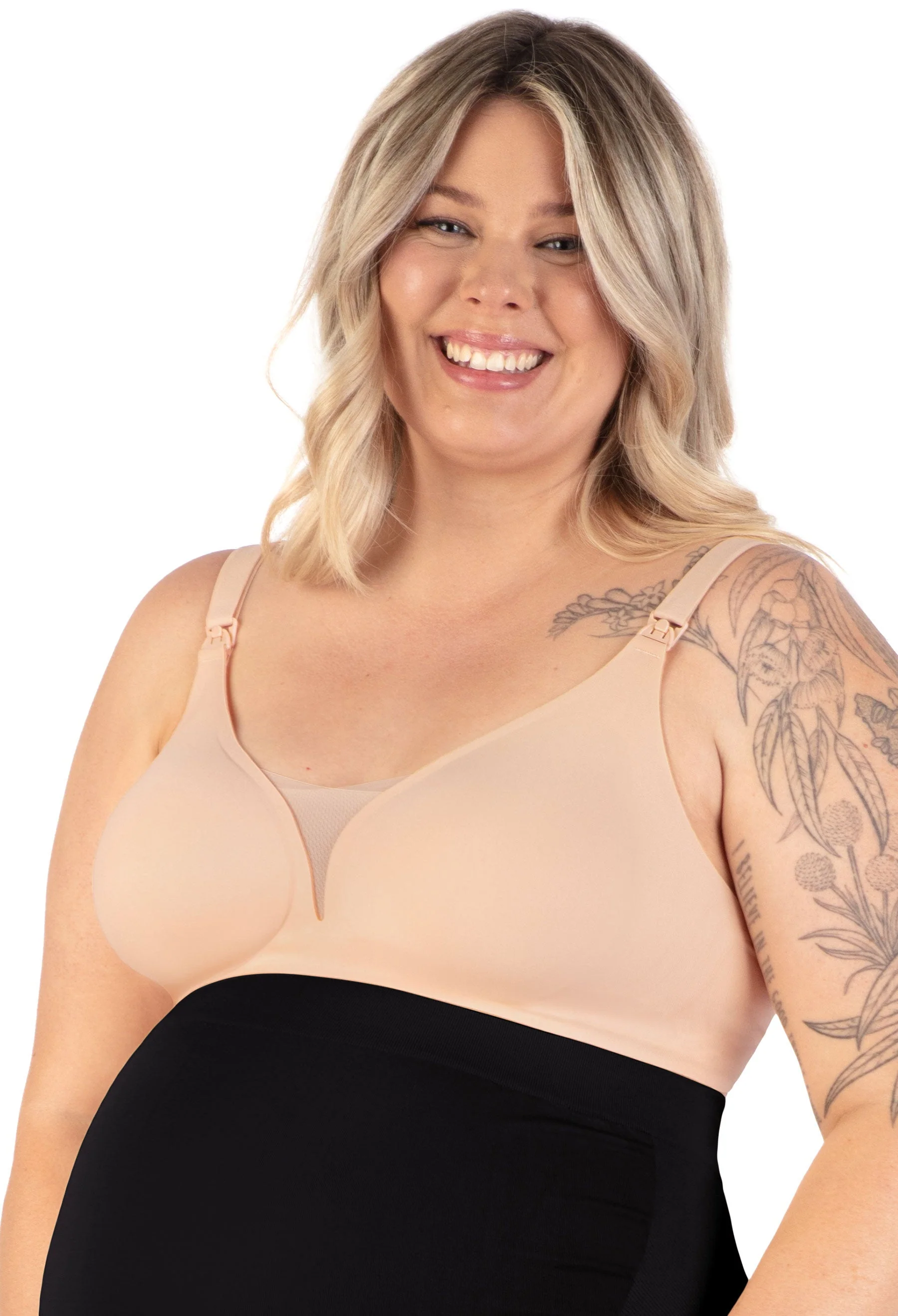 Invisible Mesh Maternity & Nursing Padded Bra - Image 3