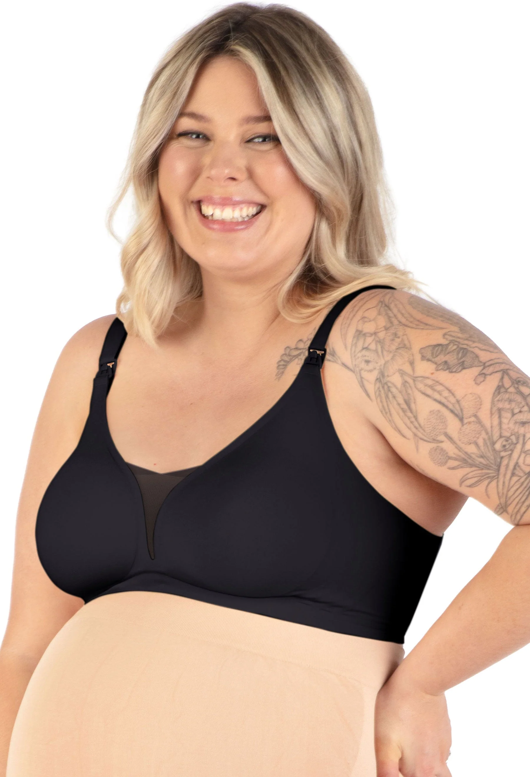 Invisible Mesh Maternity & Nursing Padded Bra - Image 6