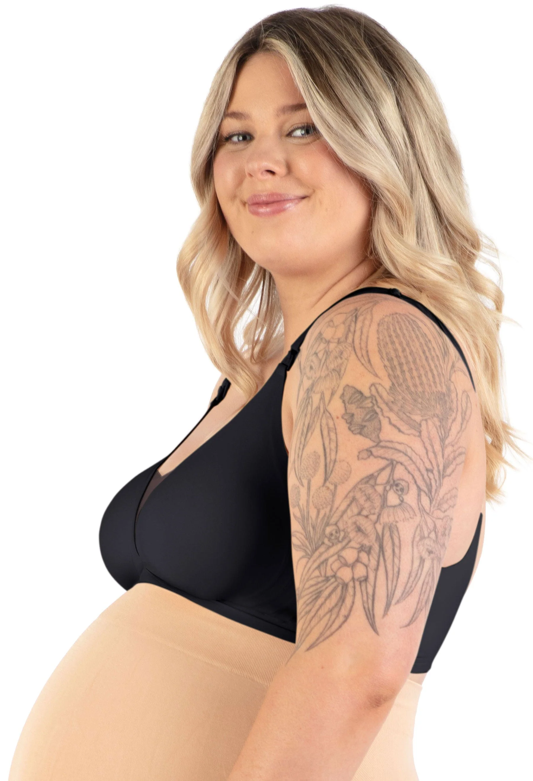 Invisible Mesh Maternity & Nursing Padded Bra - Image 7