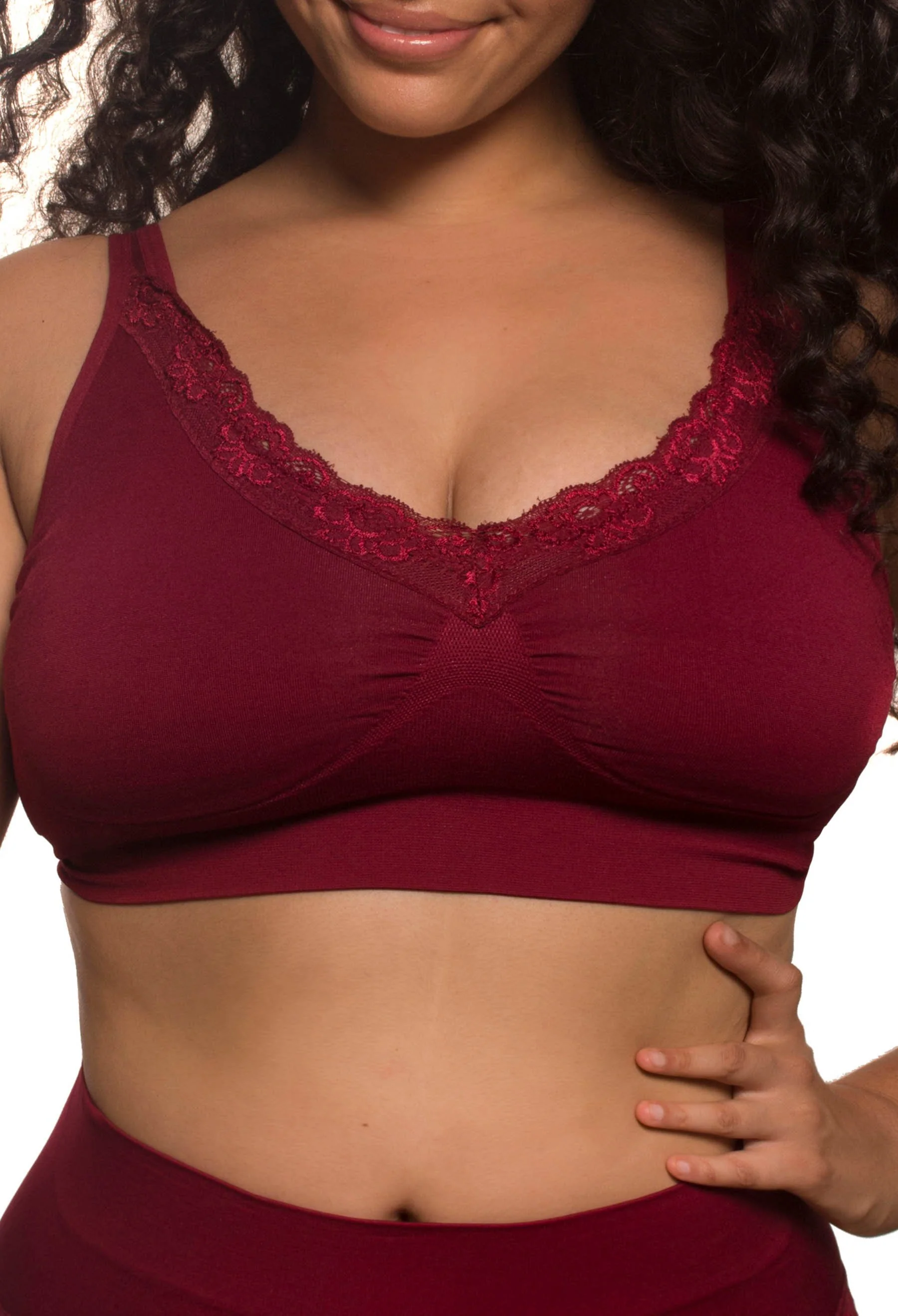 Lace Minimiser Wire Free Bra - Image 10