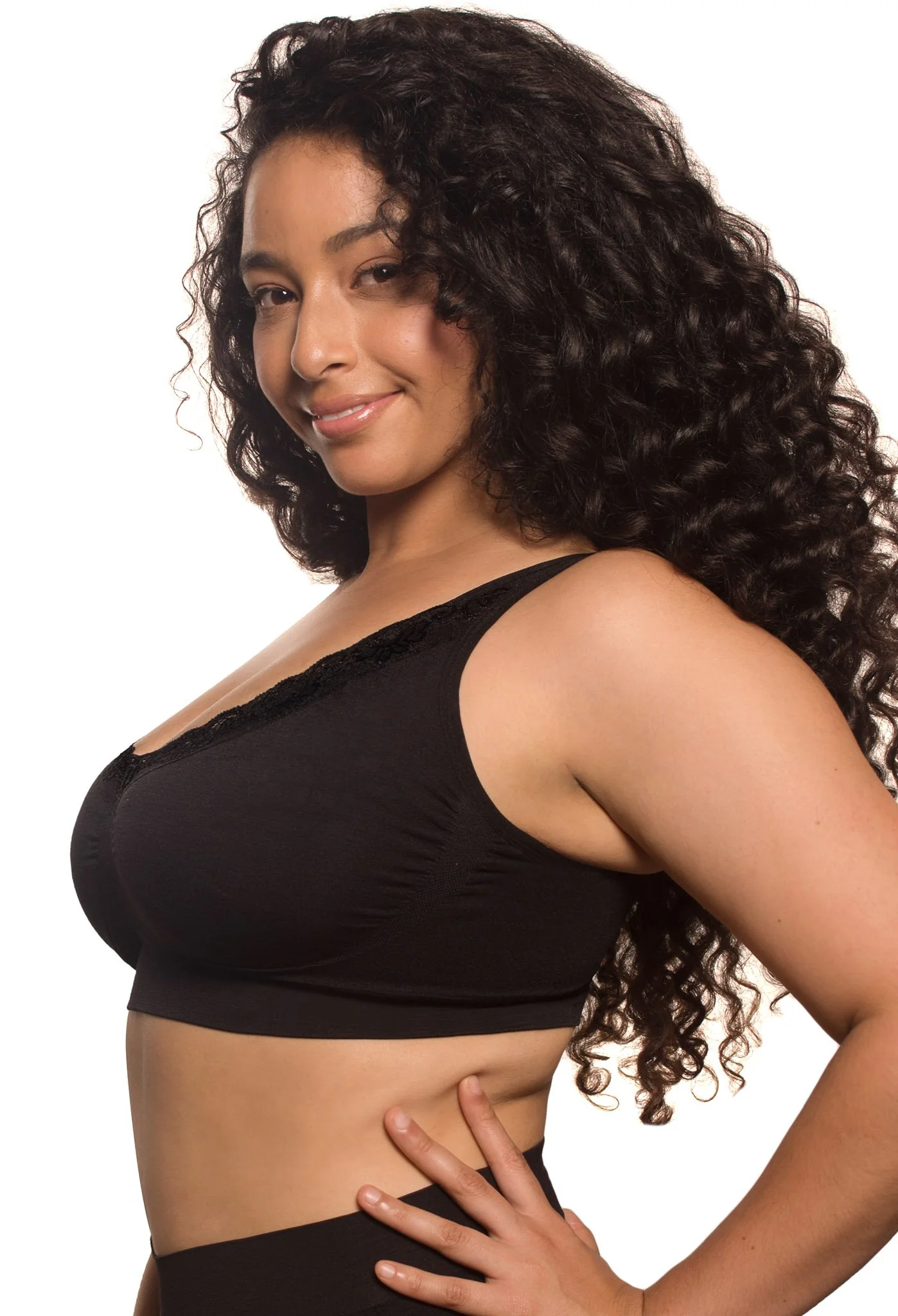 Lace Minimiser Wire Free Bra - Image 5