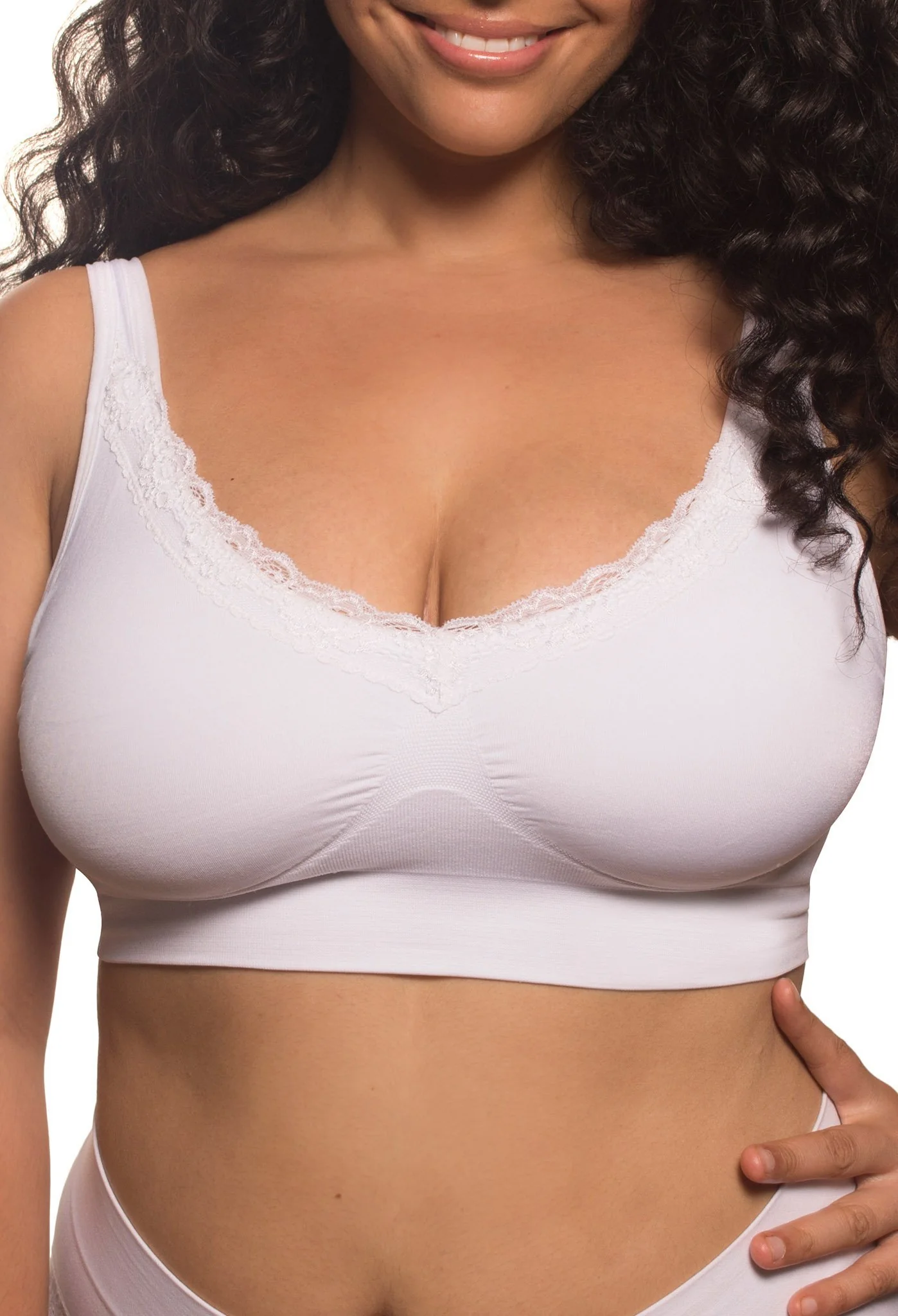 Lace Minimiser Wire Free Bra | Fancy 3-Pack - Image 6