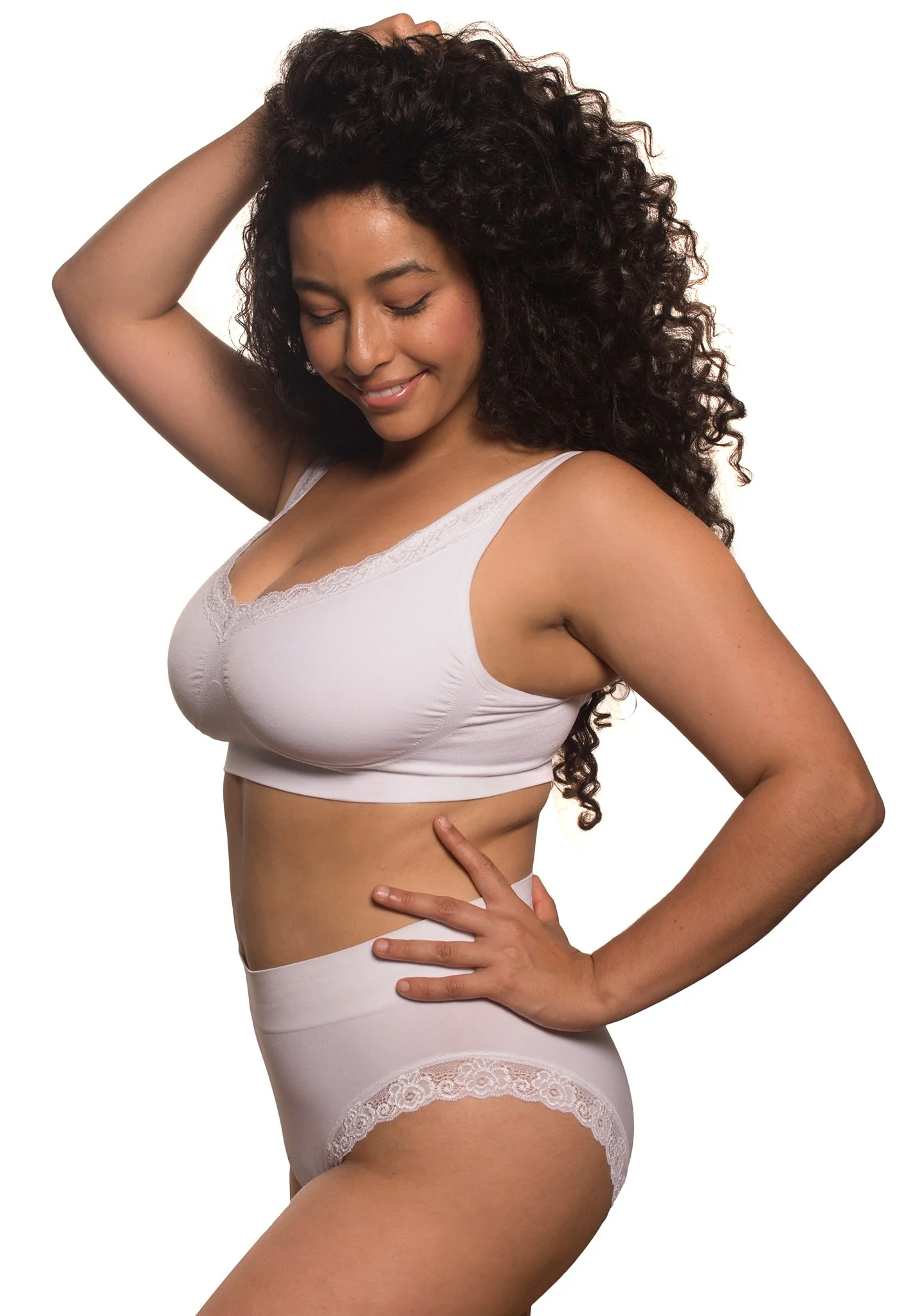 Lace Minimiser Wire Free Bra | Fancy 3-Pack - Image 7