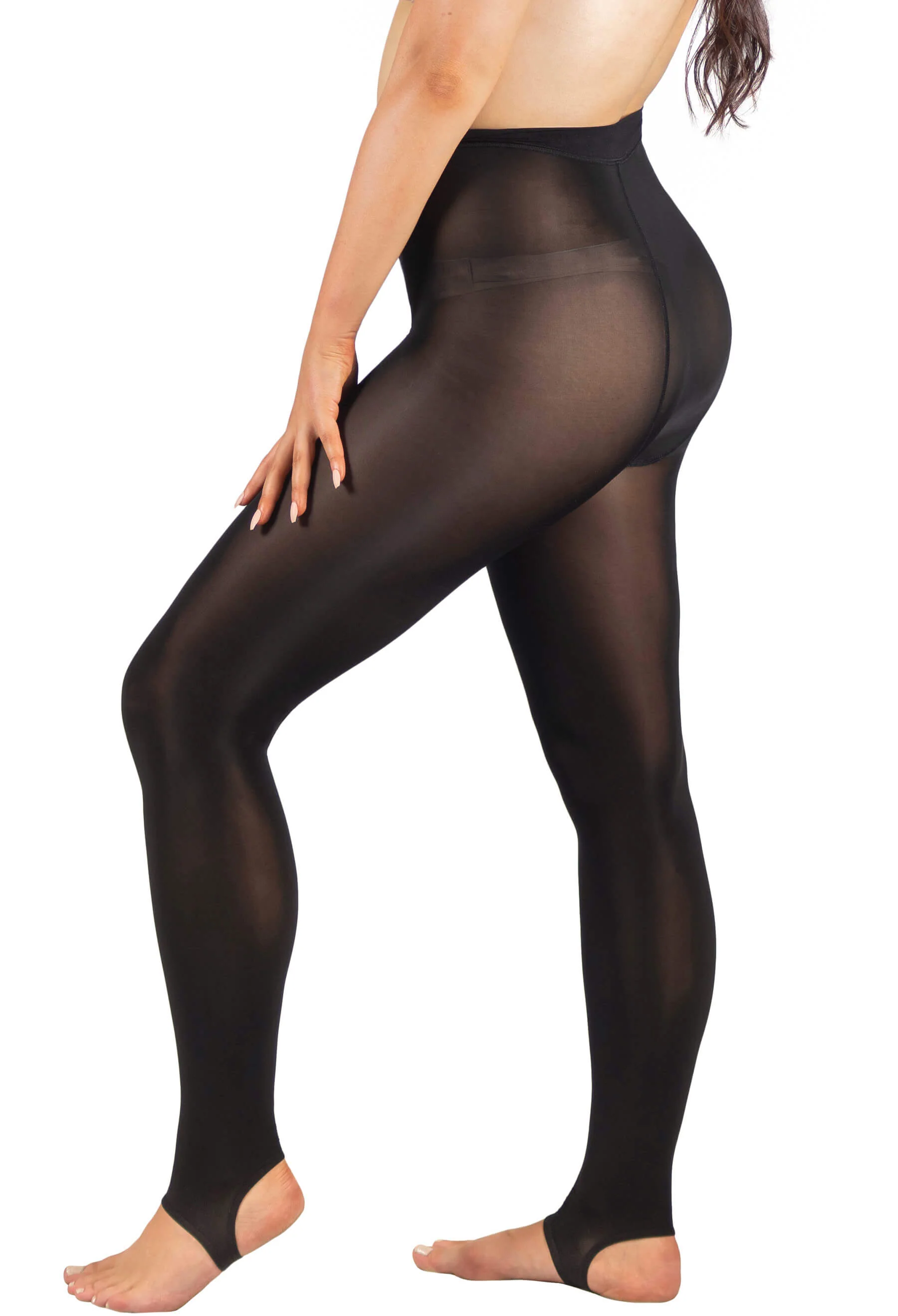 Ladder Resistant Shaping Stirrup Thighs Black - Image 4