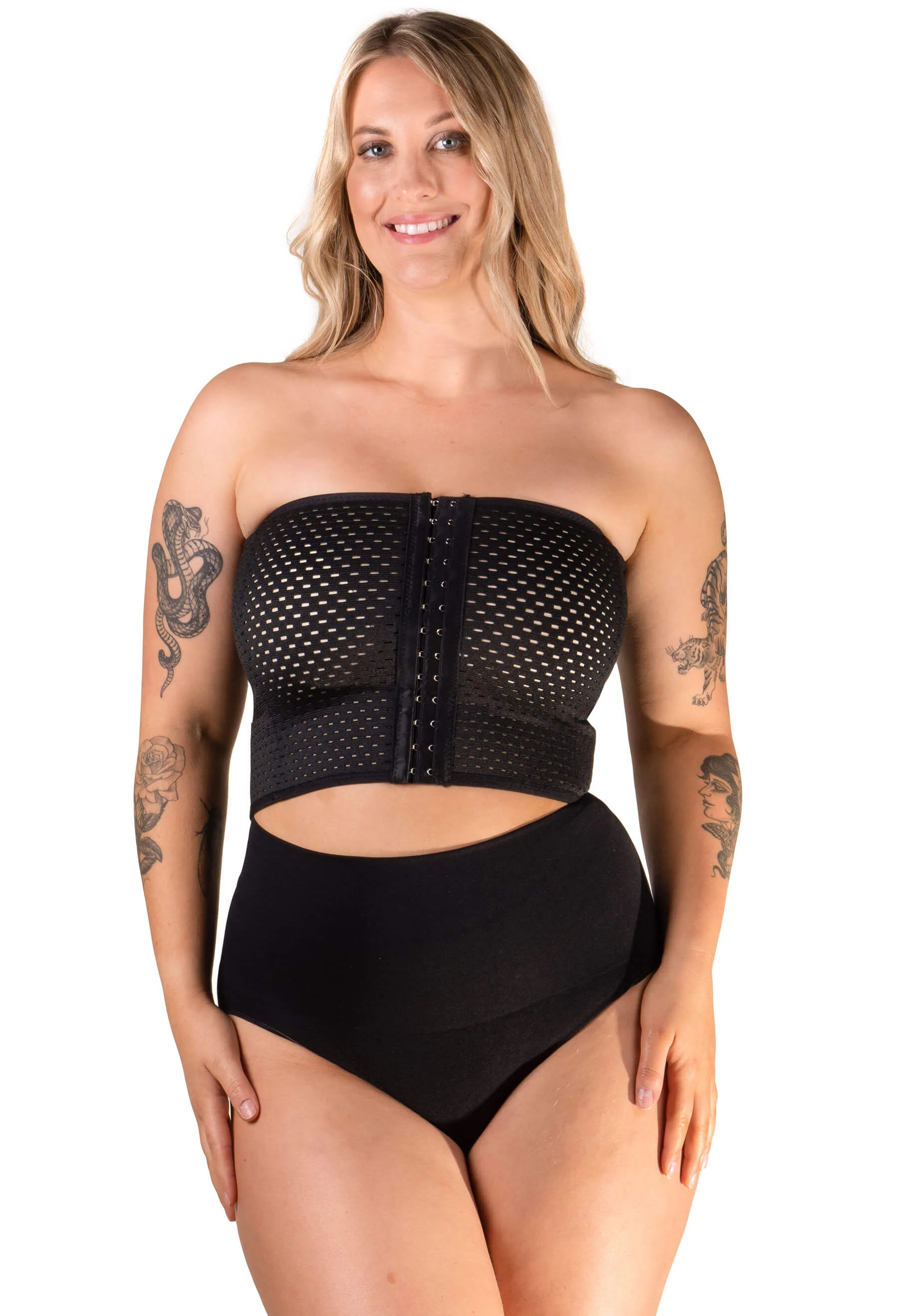 Lightweight Front Closure Minimising Bandeau - 2 Pack - Image 12