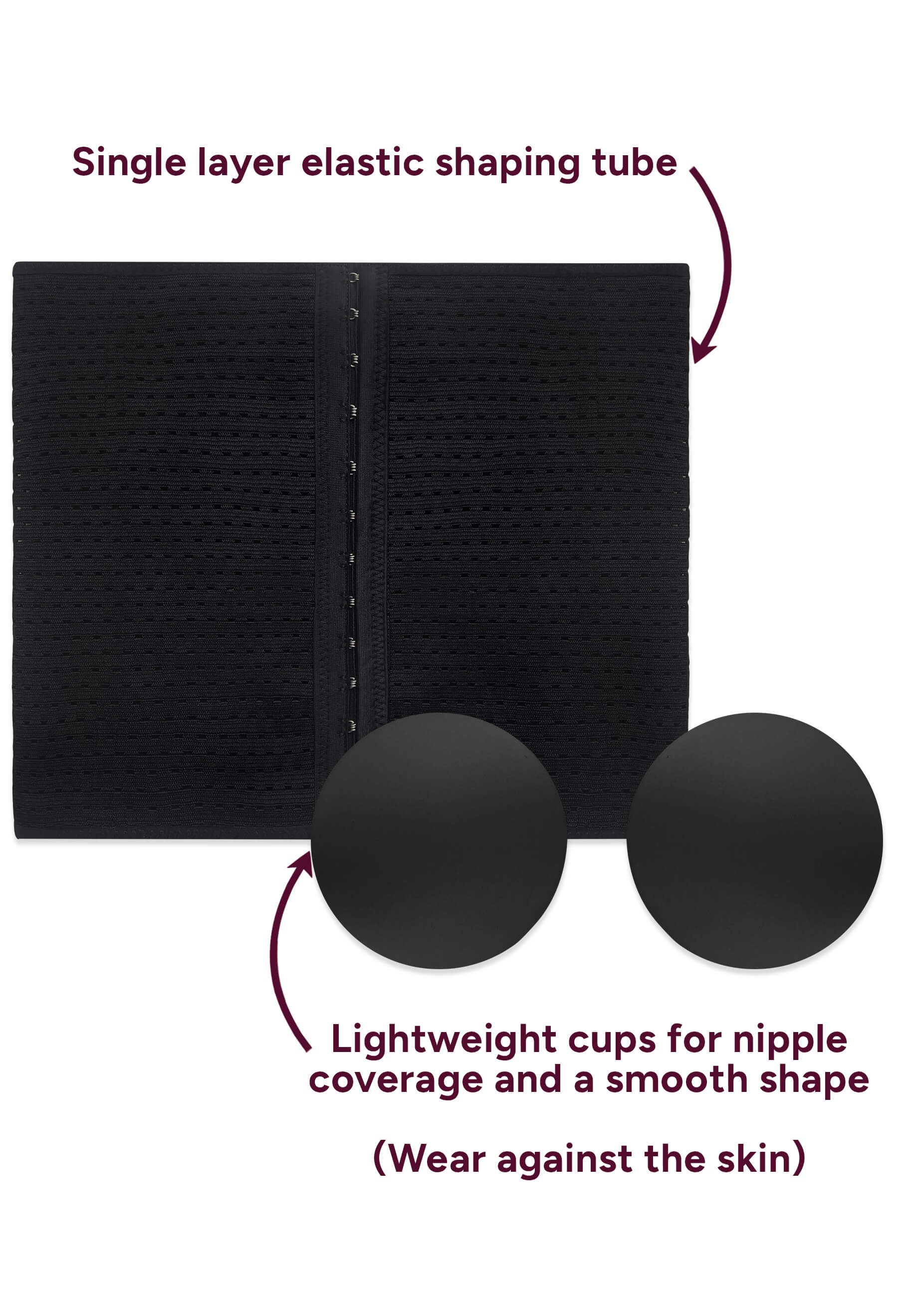 Lightweight Front Closure Minimising Bandeau - 2 Pack - Image 15