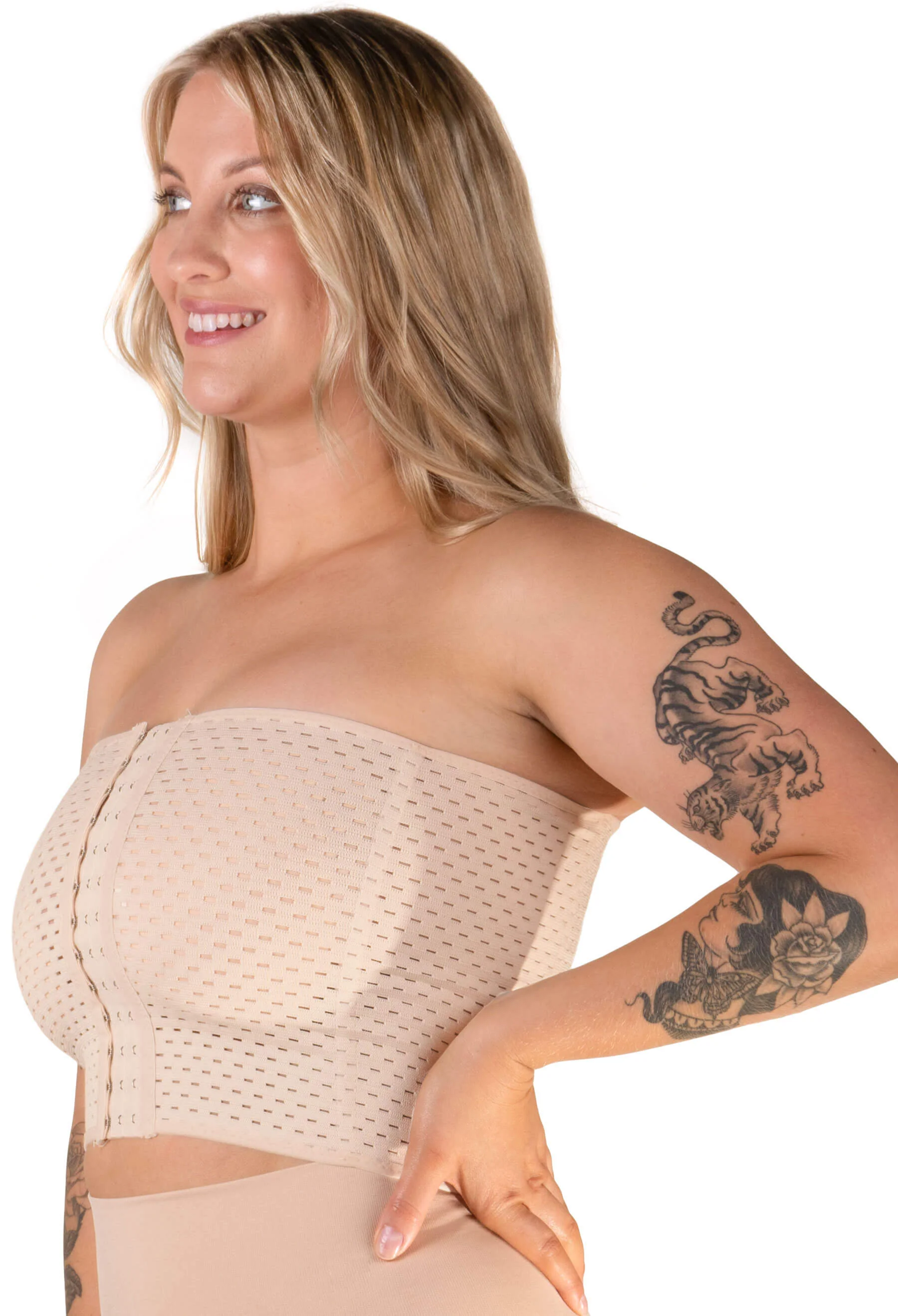 Lightweight Front Closure Minimising Bandeau - 2 Pack - Image 3