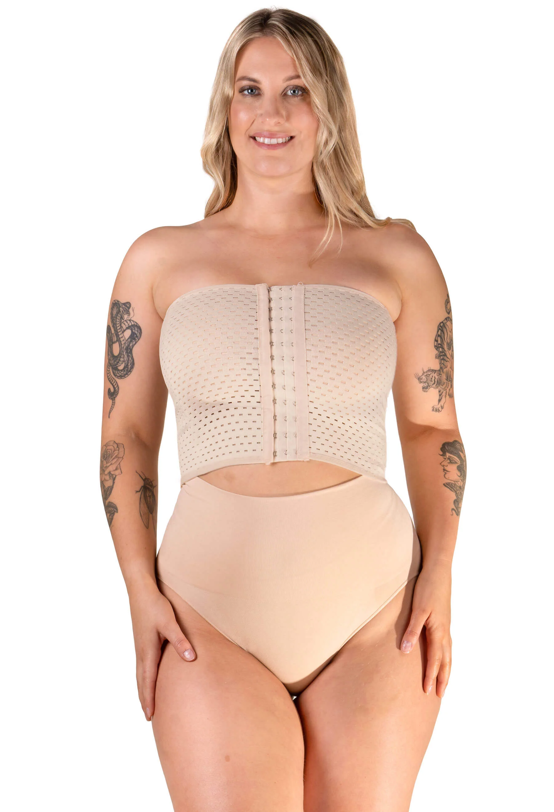 Lightweight Front Closure Minimising Bandeau - 2 Pack - Image 5