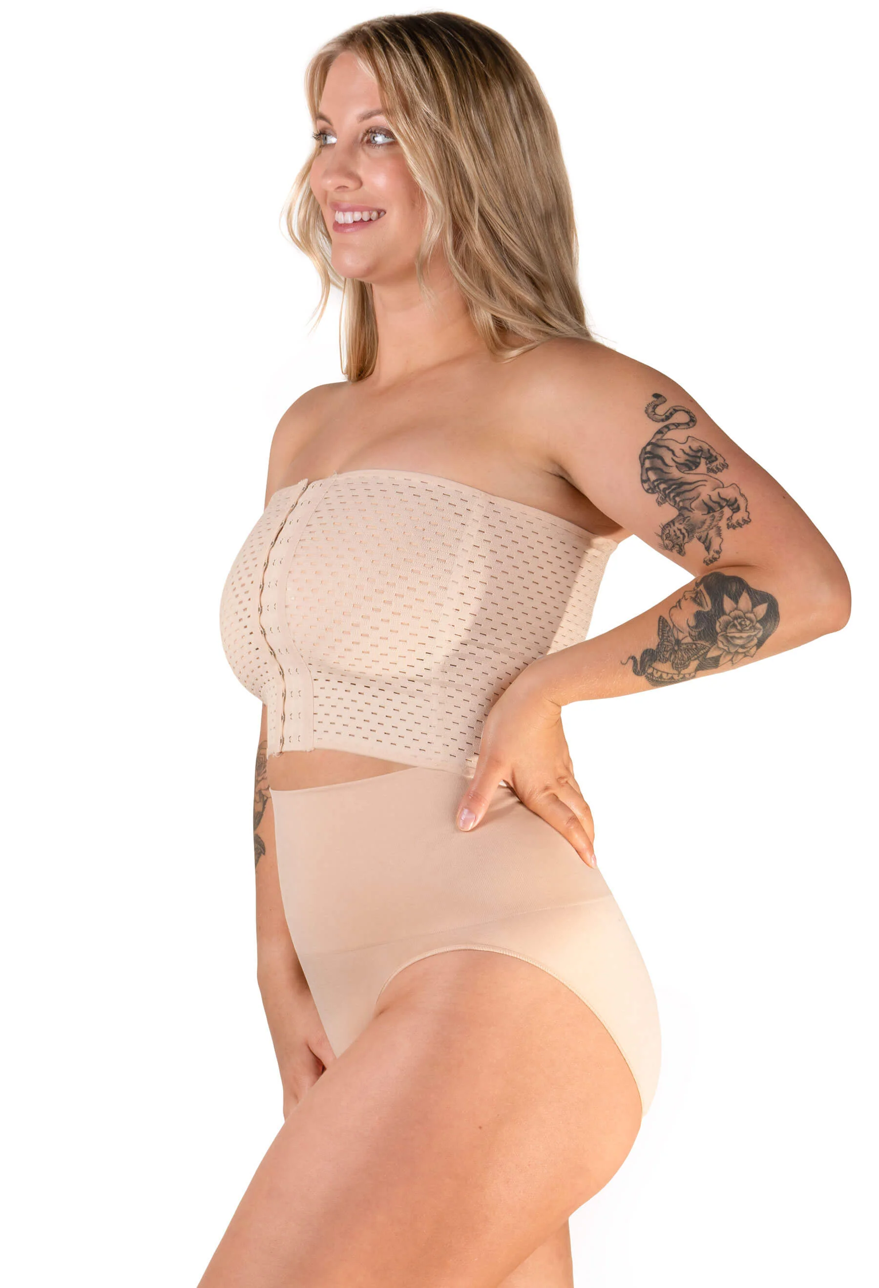 Lightweight Front Closure Minimising Bandeau - 2 Pack - Image 6