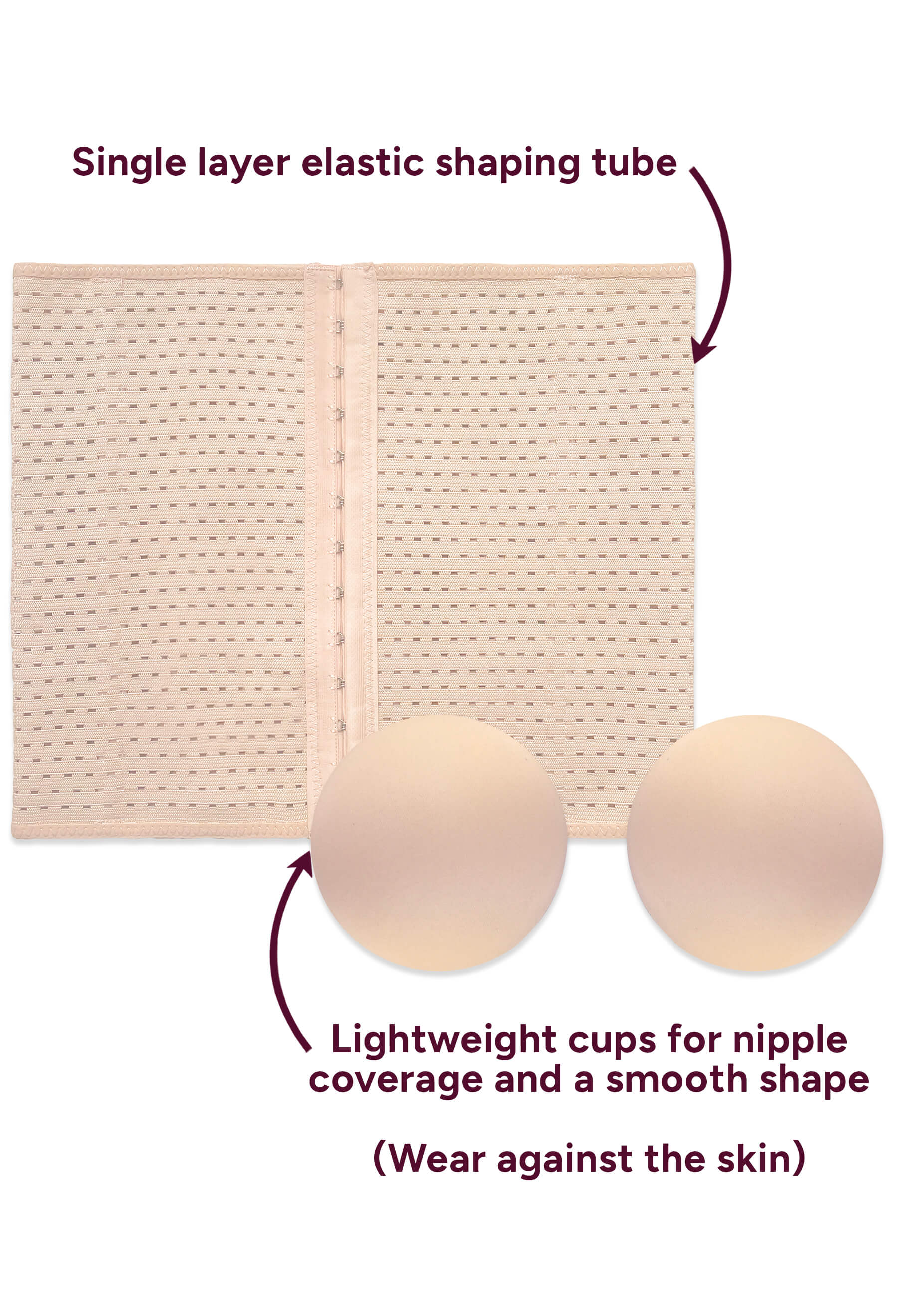 Lightweight Front Closure Minimising Bandeau - 2 Pack - Image 8