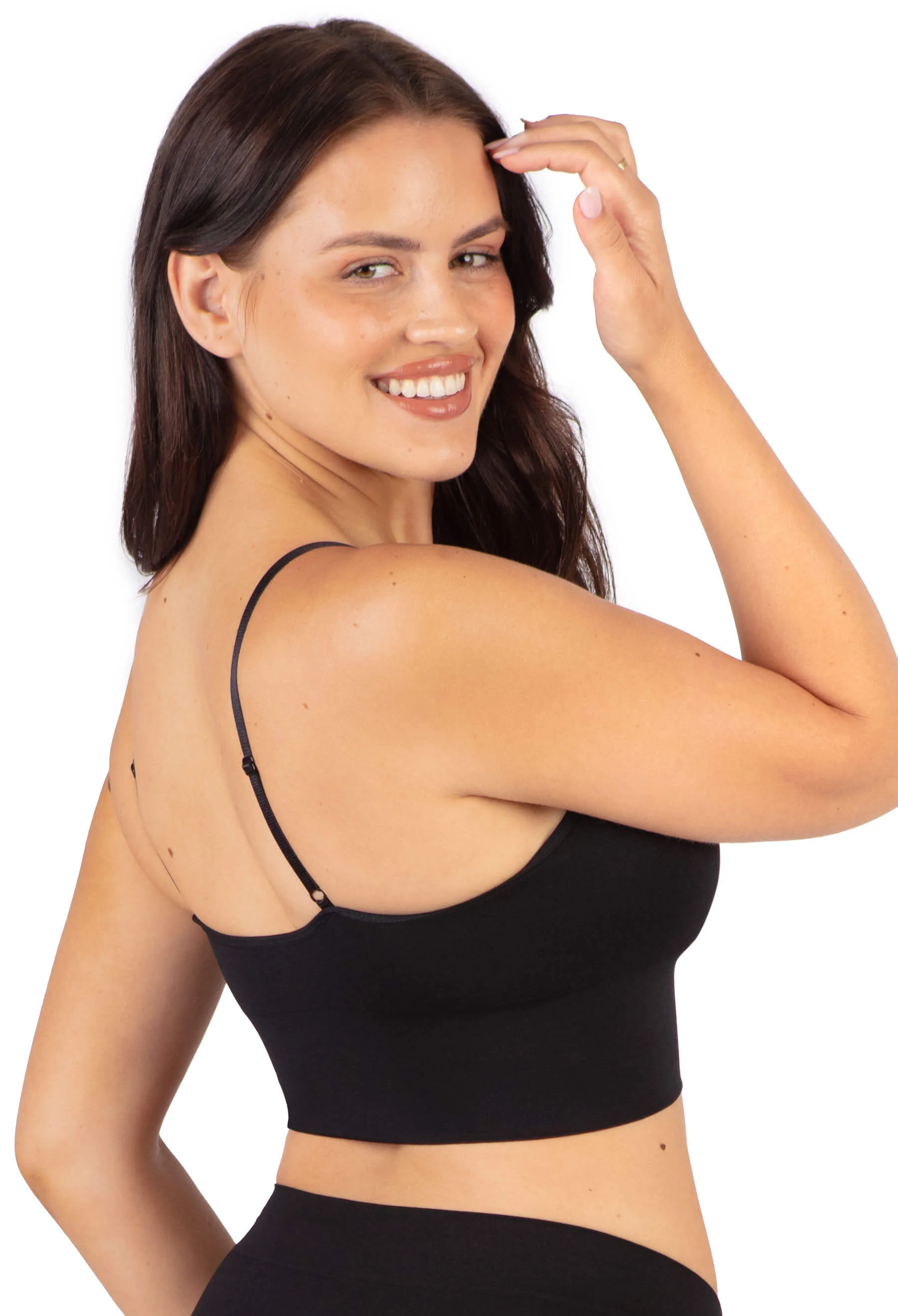 Long Line Spaghetti Strap Bralette - Image 12