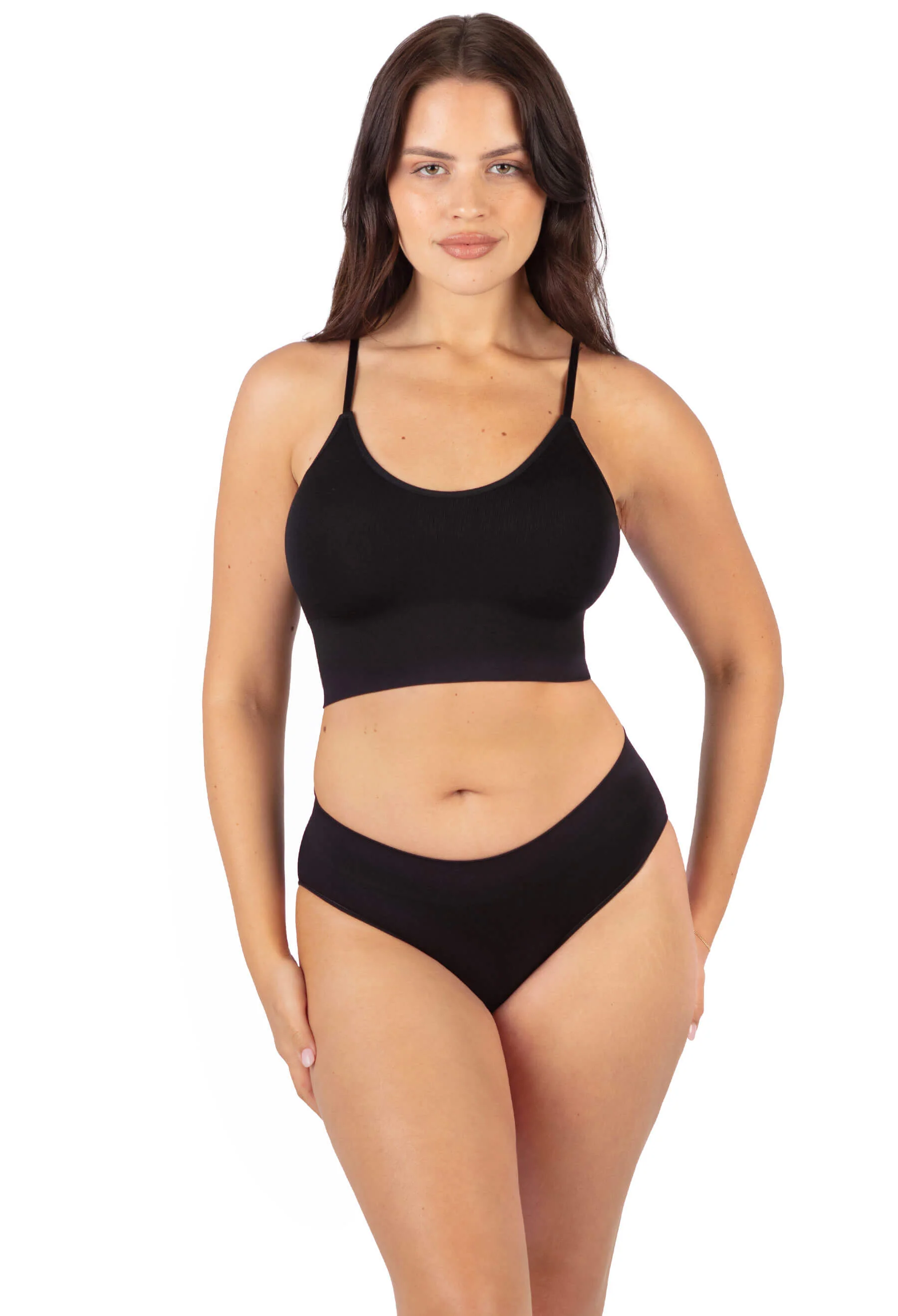 Long Line Spaghetti Strap Bralette - Image 22