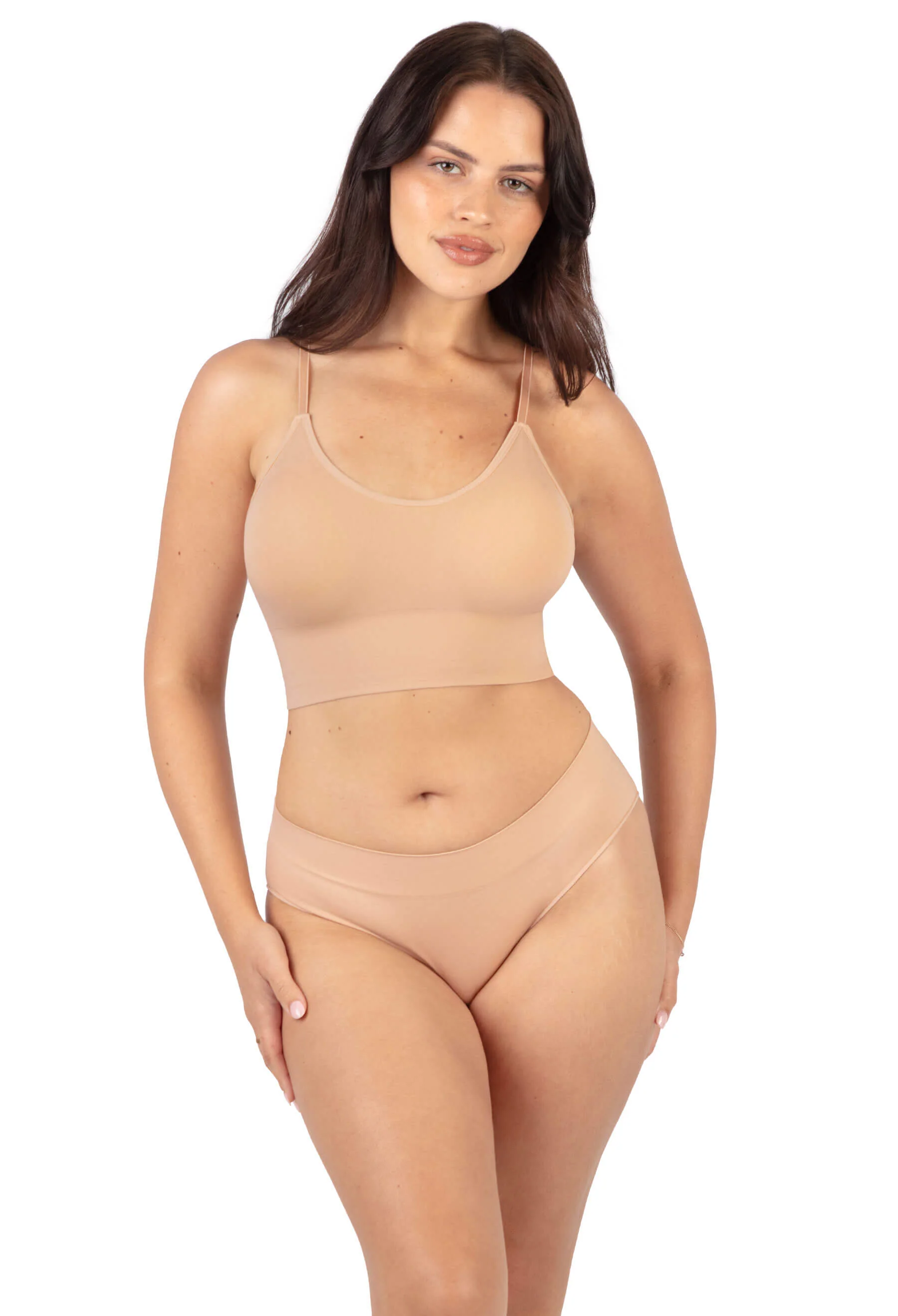Long Line Spaghetti Strap Bralette - 3 Pack - Image 17