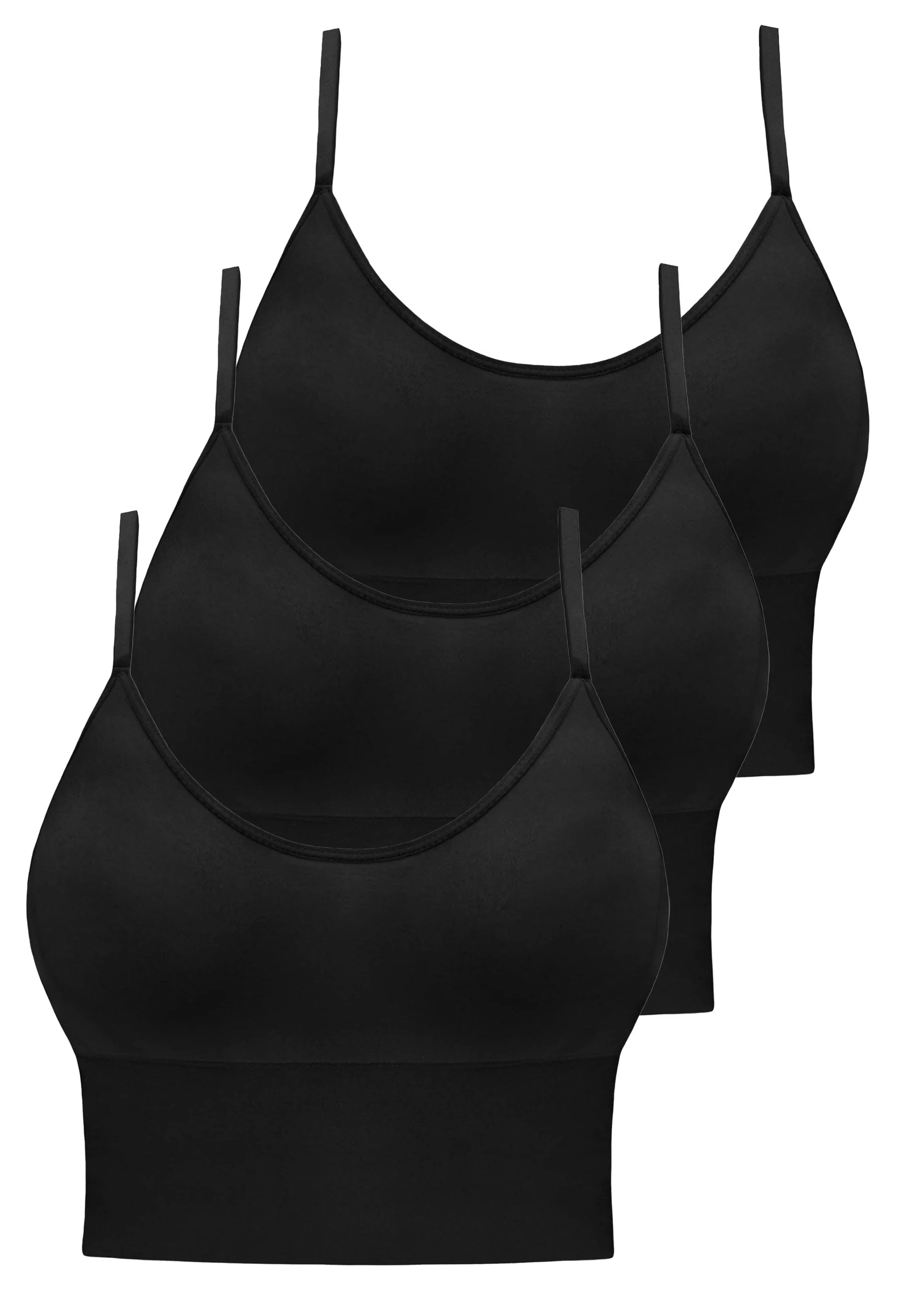 Long Line Spaghetti Strap Bralette - 3 Pack - Image 30