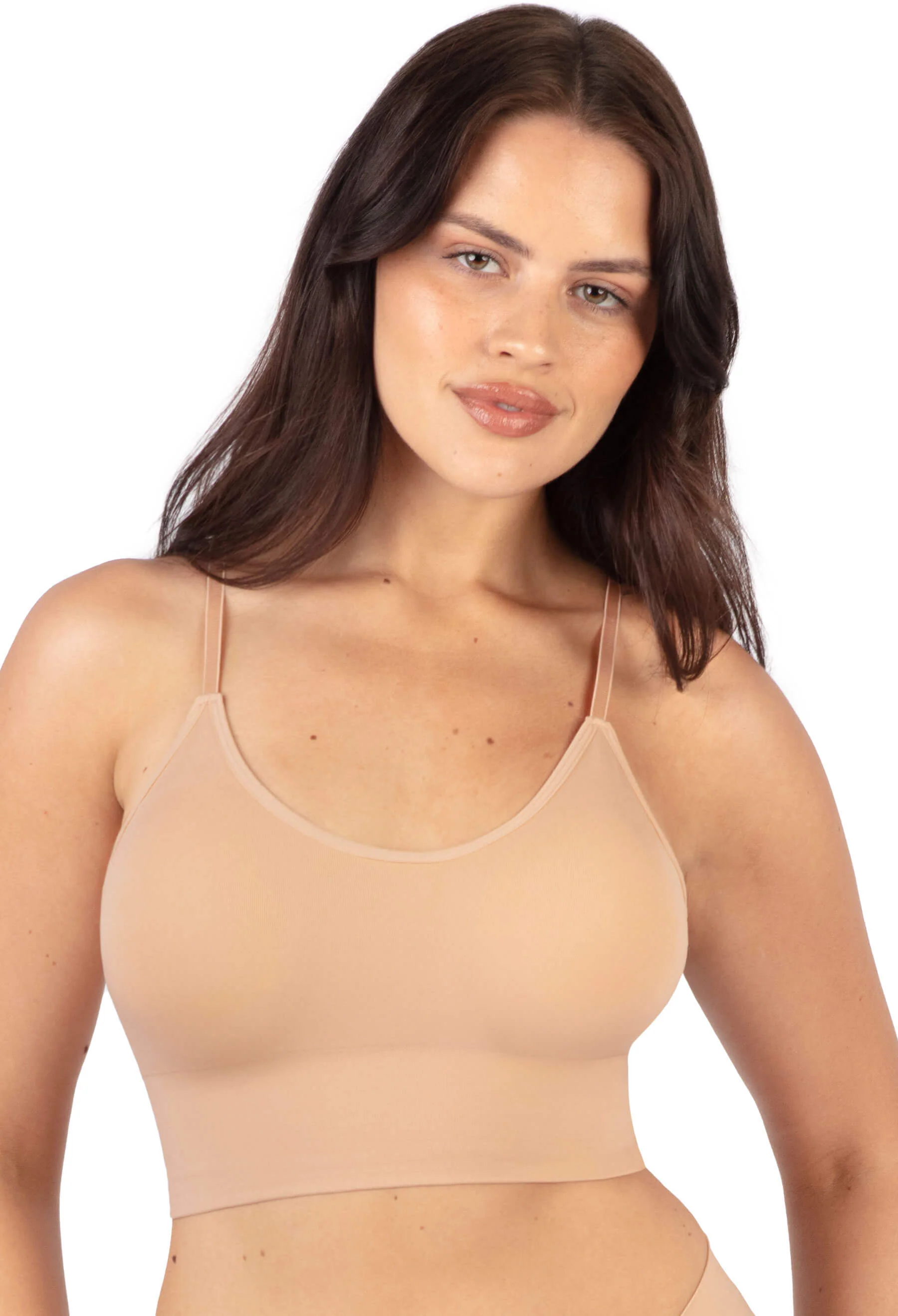 Long Line Spaghetti Strap Bralette - 3 Pack - Image 4