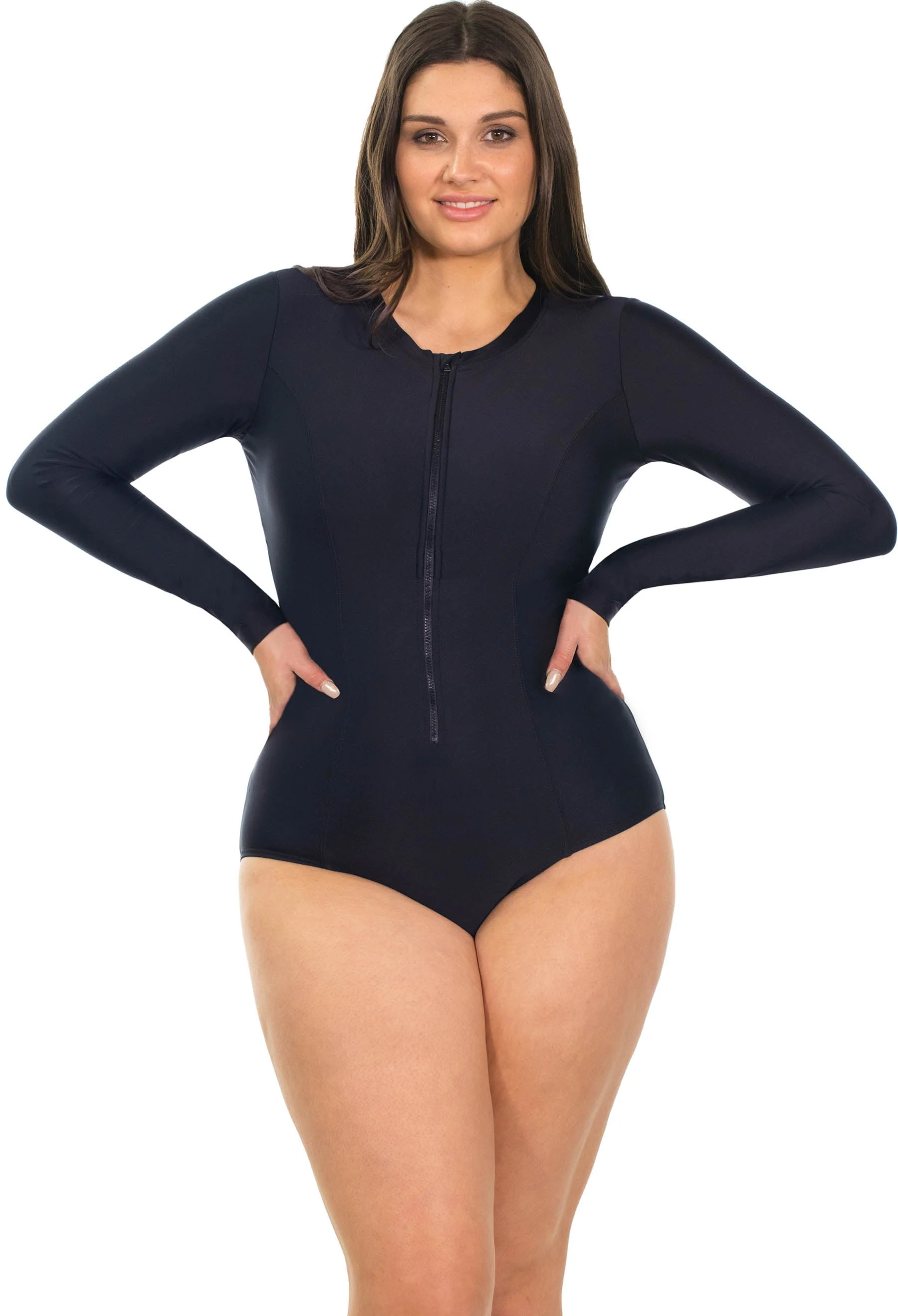 Long Sleeve One-Piece Swimsuit - Image 10
