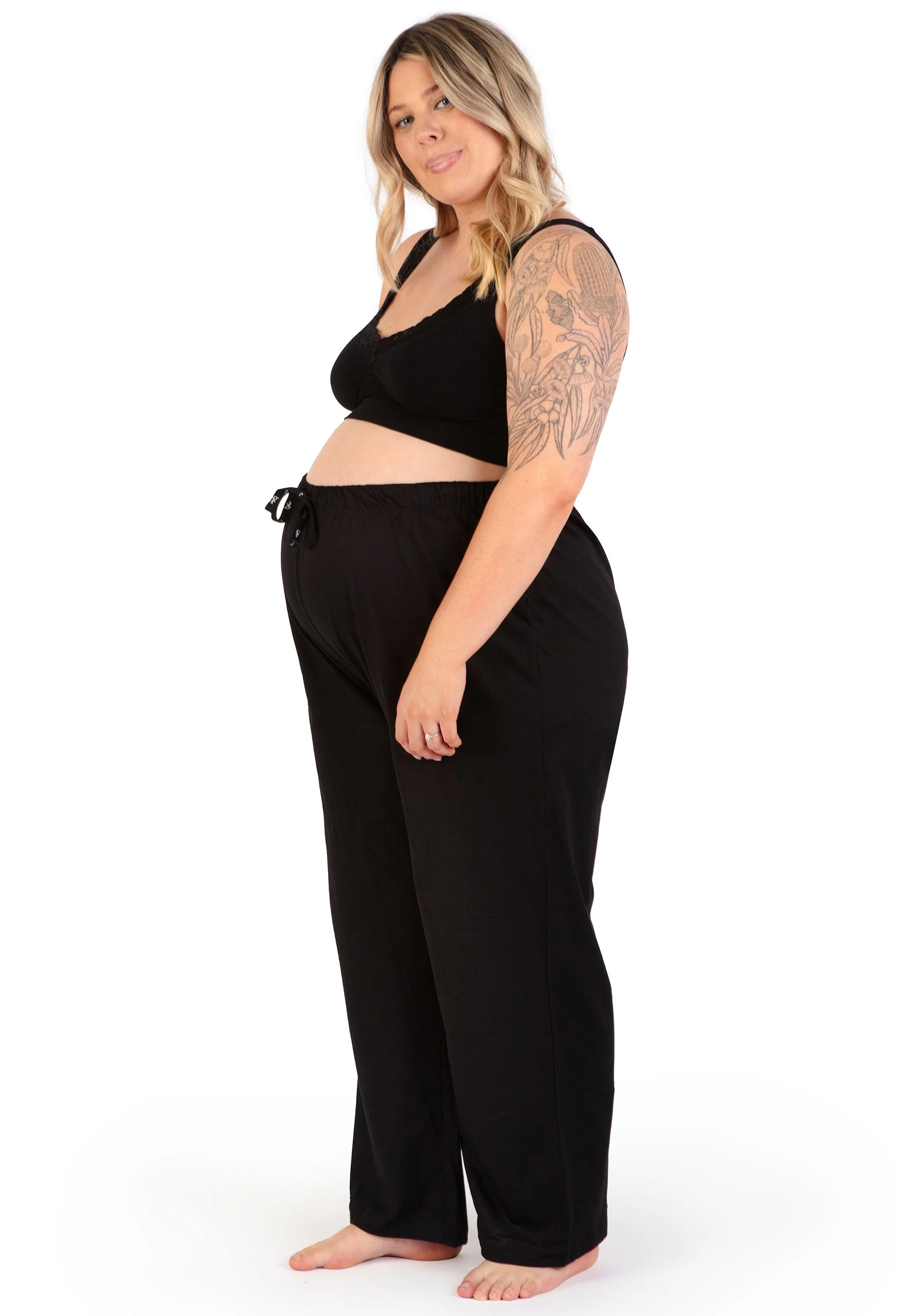 Maternity 100% Cotton Pyjama Pants - 2 Pack - Image 6