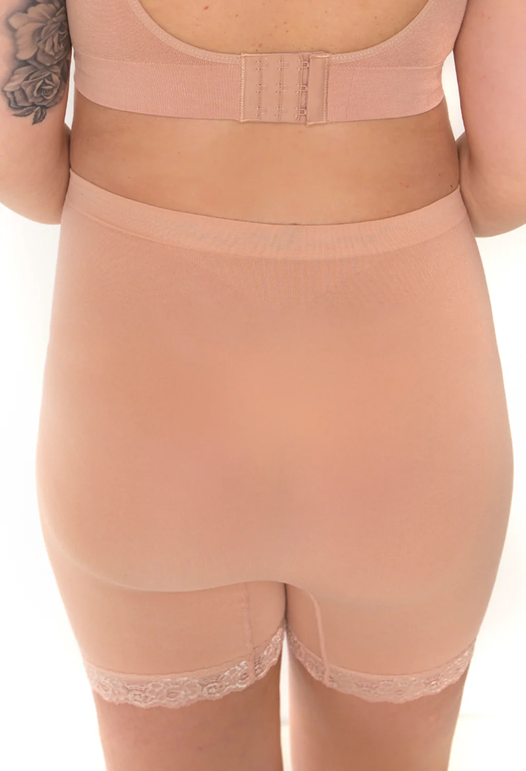 Maternity Anti Chafing High Rise Petite Cotton Rich Shorts - 3 Pack - Image 10