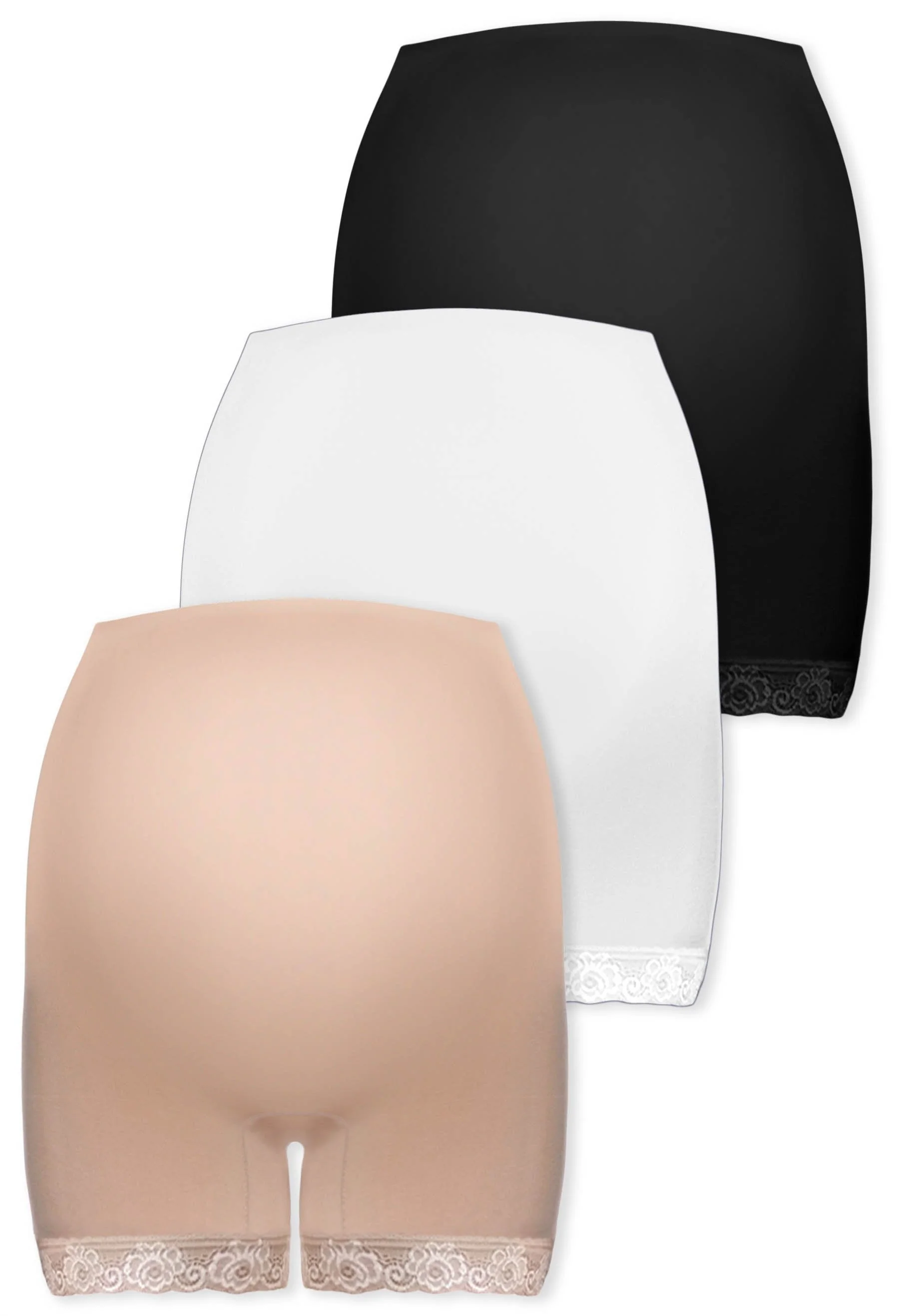 Maternity Anti Chafing High Rise Petite Cotton Rich Shorts - 3 Pack - Image 11