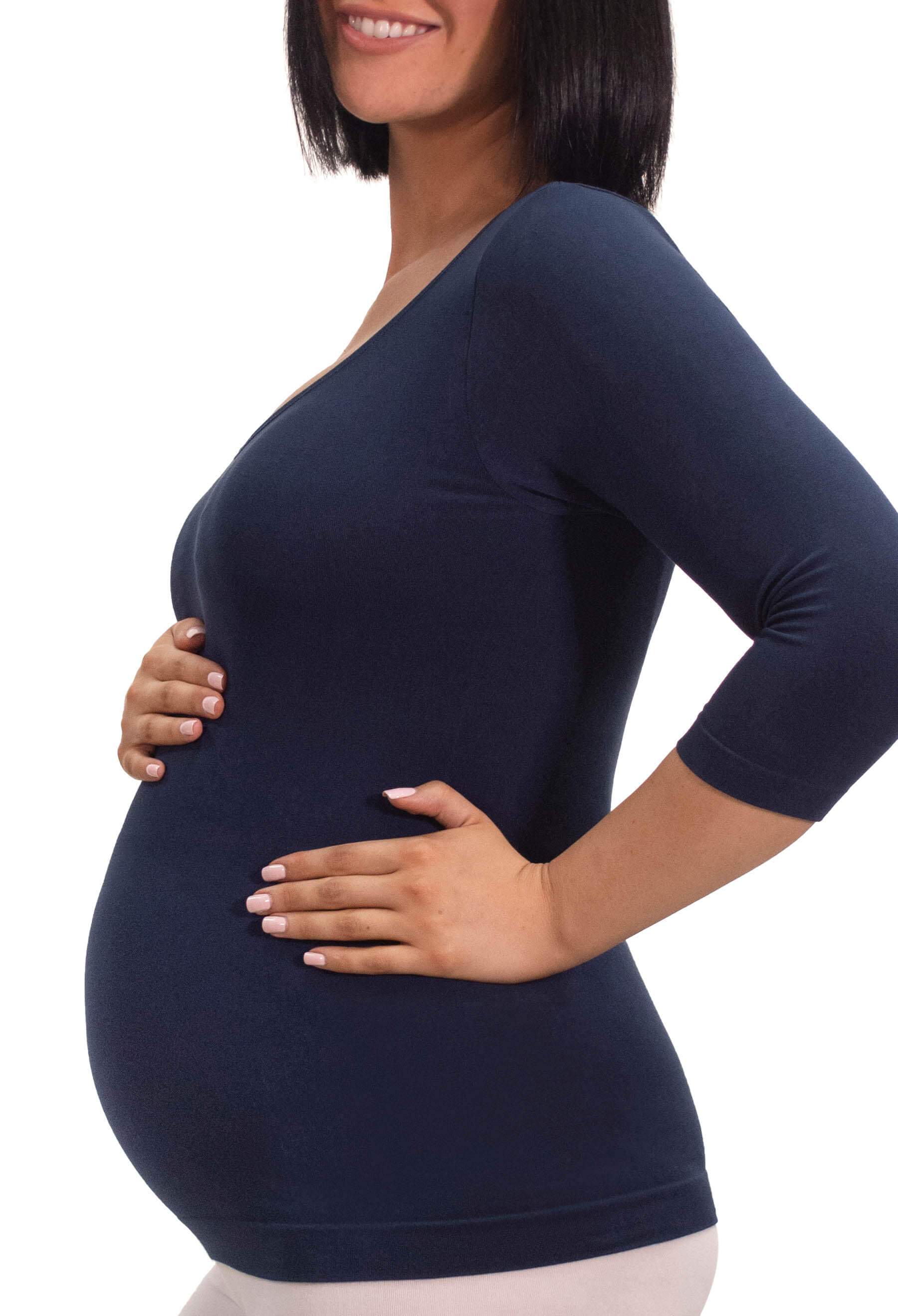Maternity Bamboo 3/4 Sleeve Top - Image 4