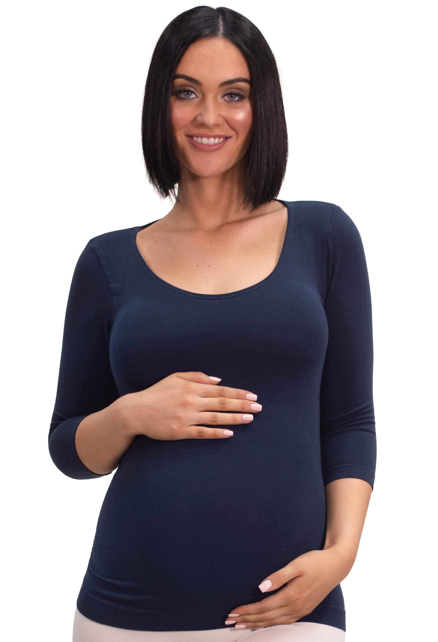 Maternity Bamboo 3/4 Sleeve Top - Image 5