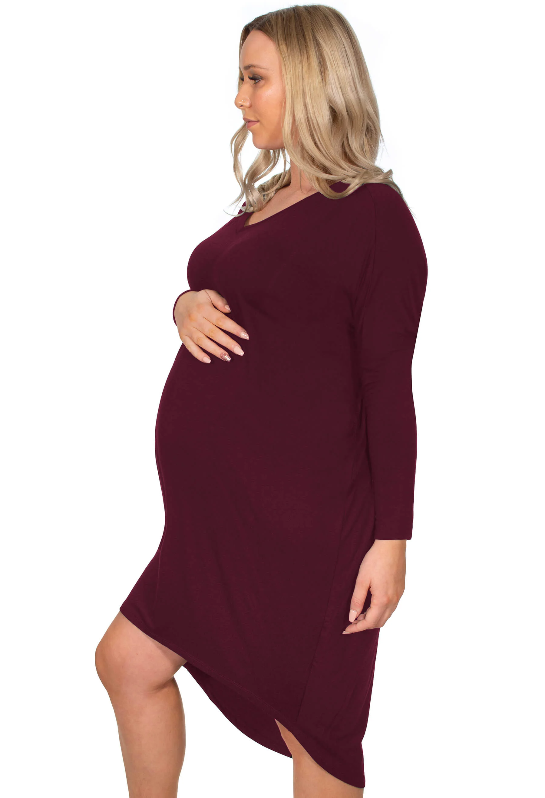 Maternity Bamboo Night Dress - 2 Pack - Image 10