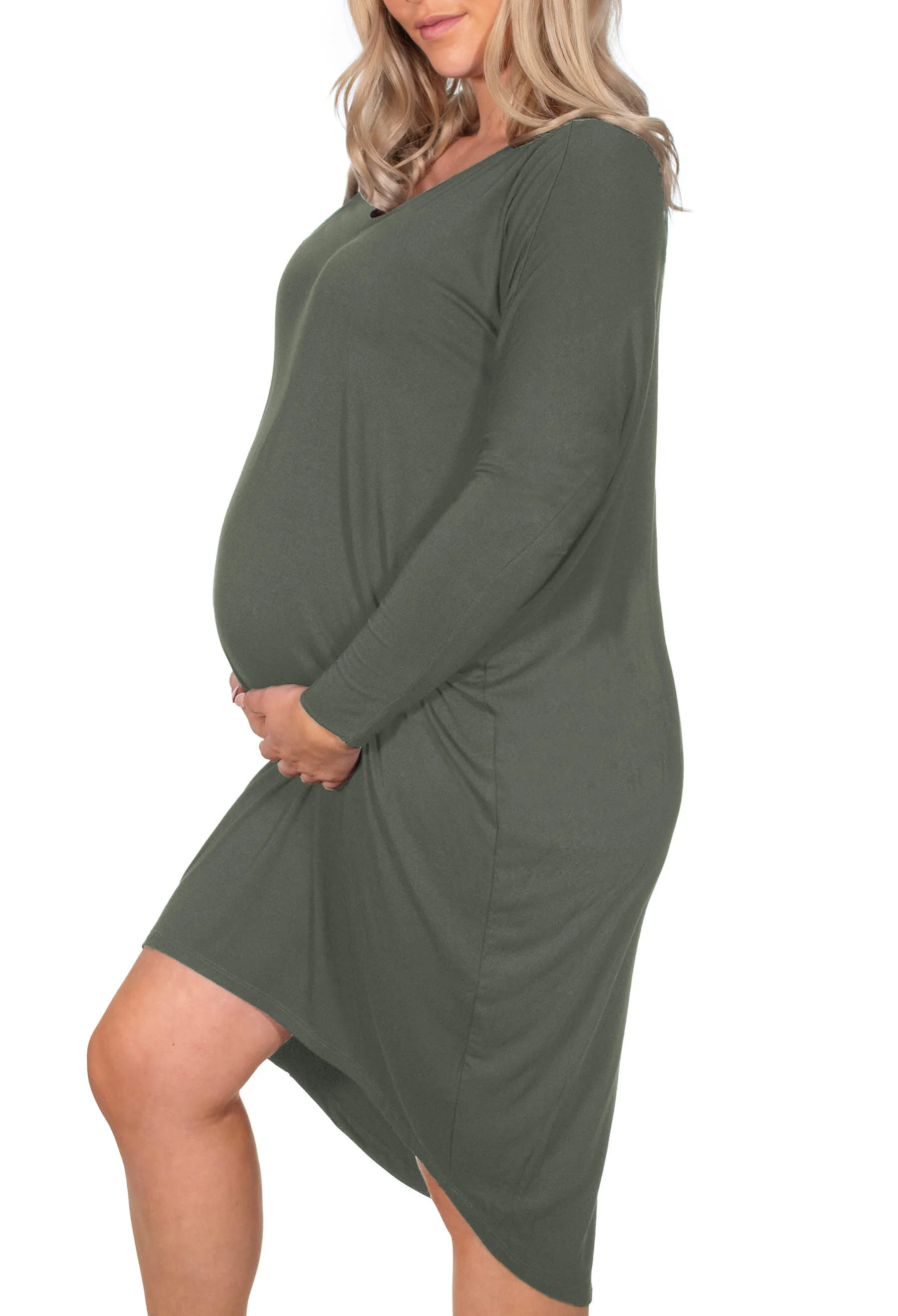 Maternity Bamboo Night Dress - 2 Pack - Image 2