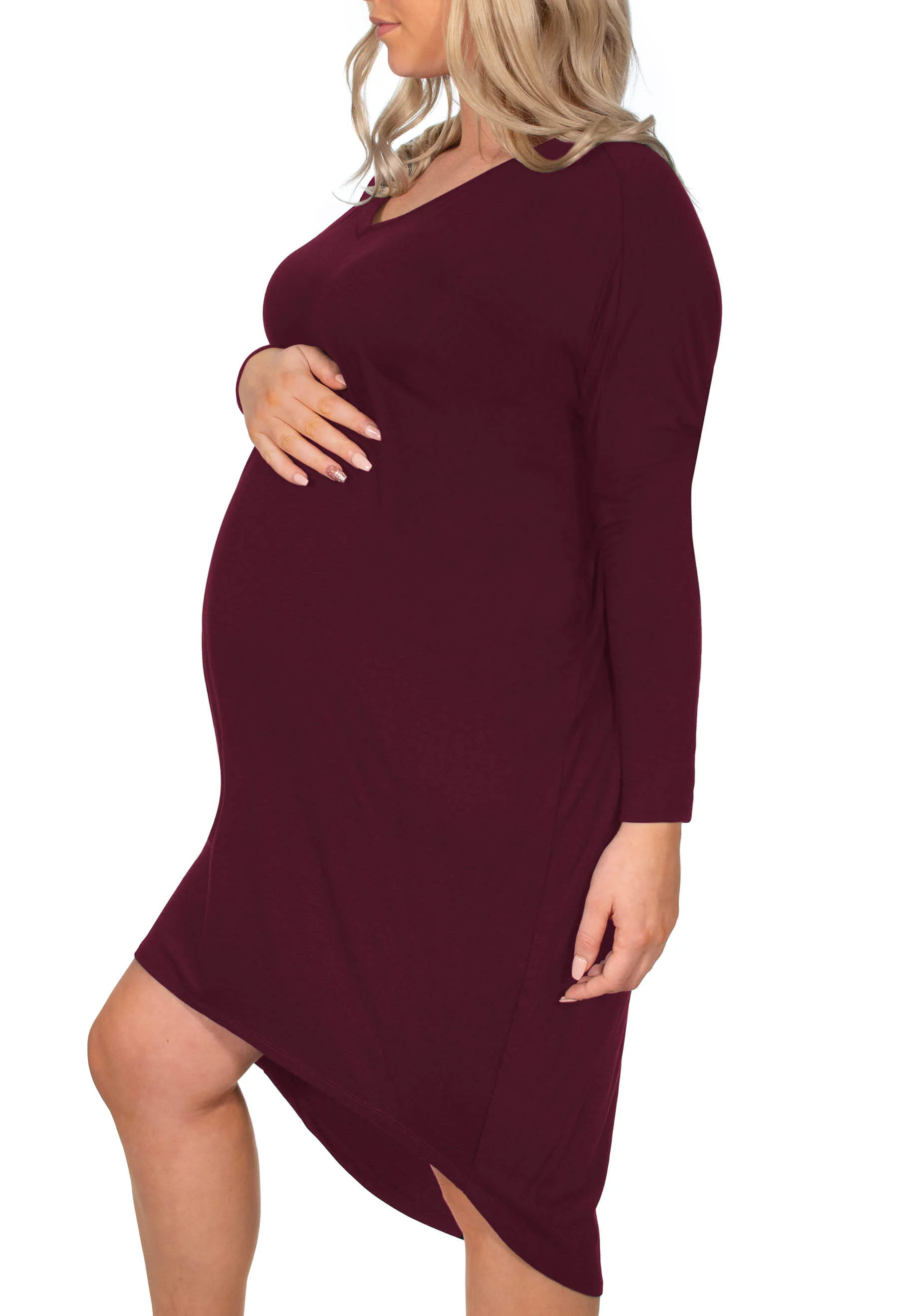 Maternity Bamboo Night Dress - 2 Pack - Image 9
