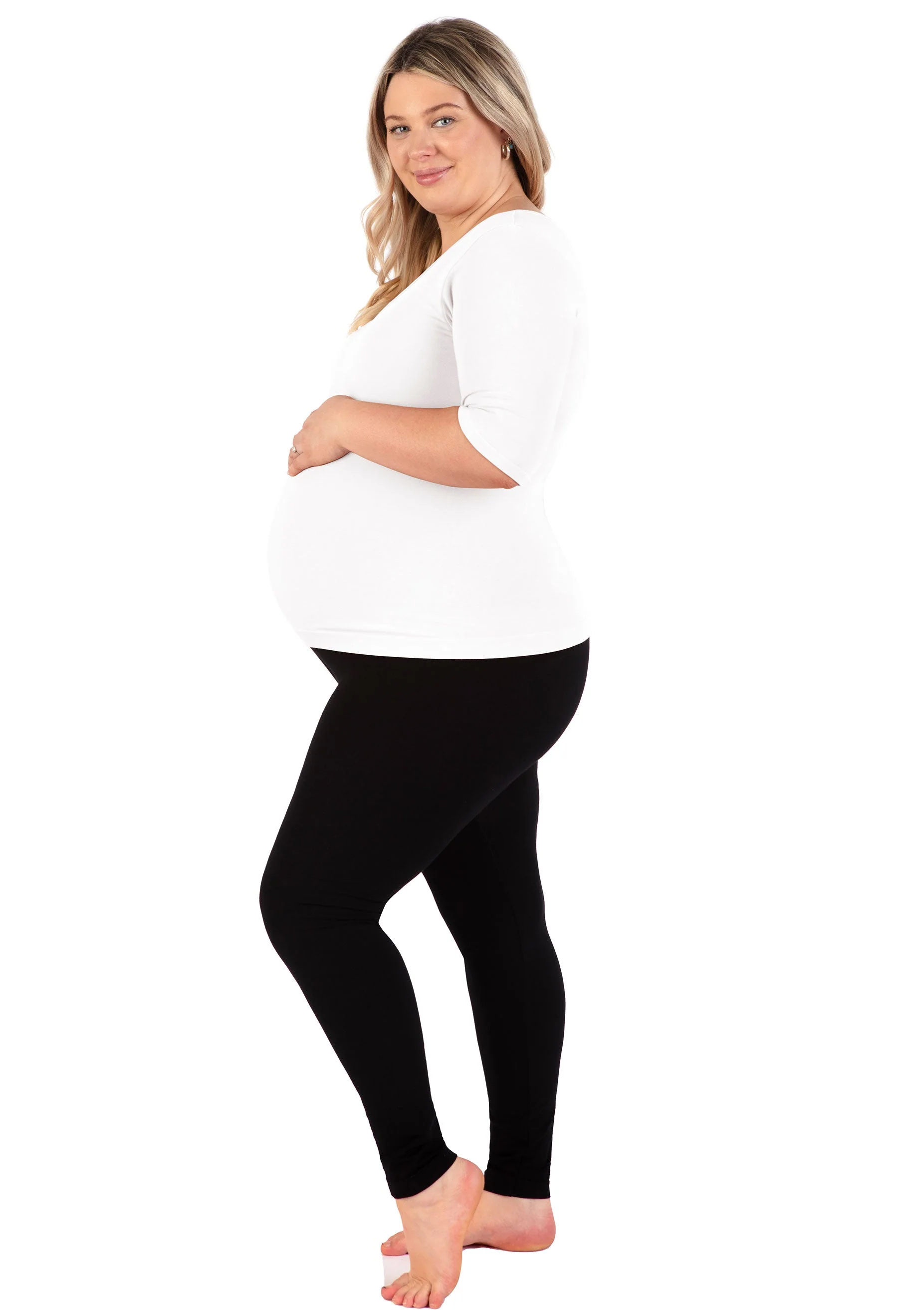 Maternity Bamboo Mid Length Sleeve Tee - Image 12