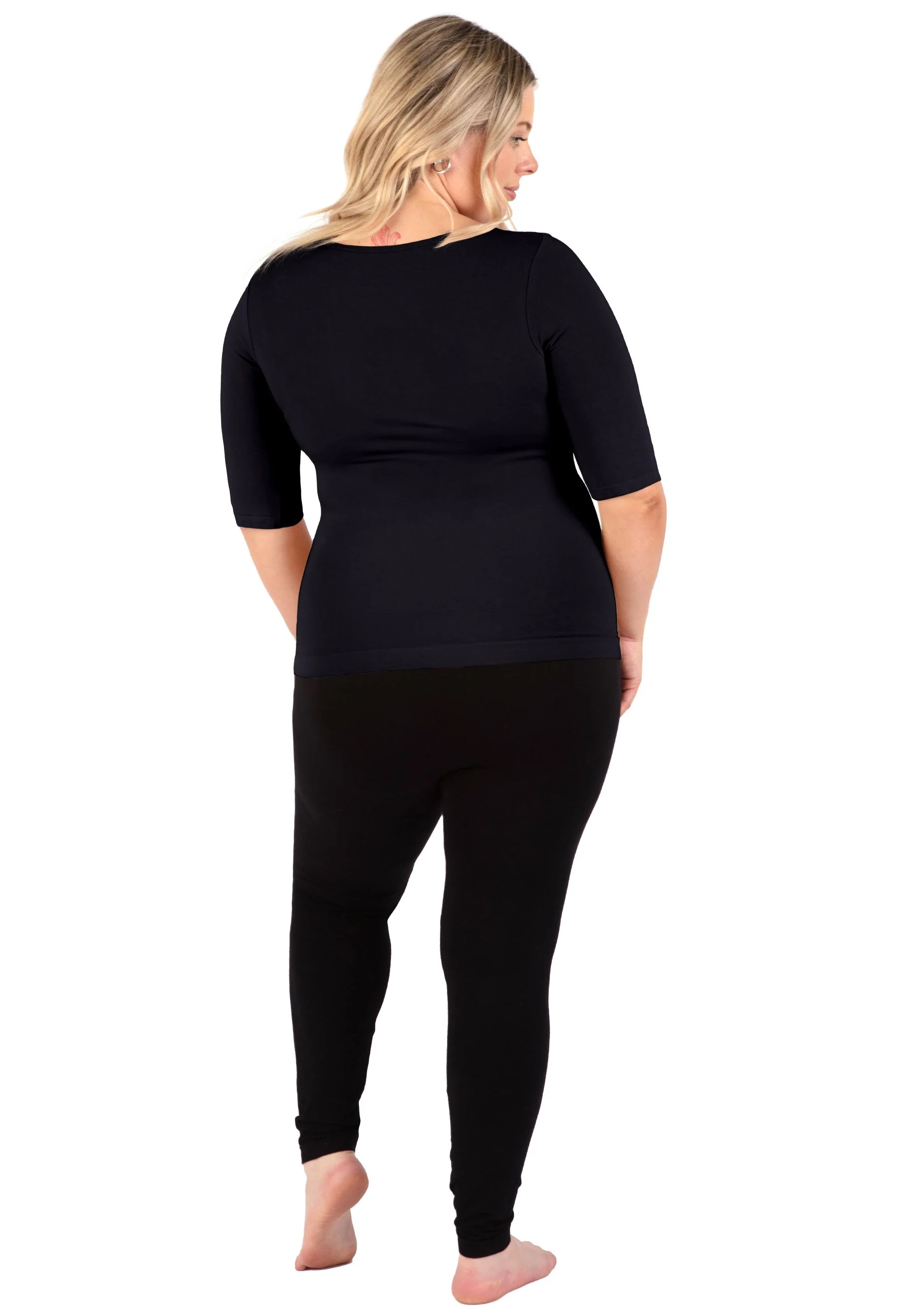 Maternity Bamboo Mid Length Sleeve Tee - Image 7