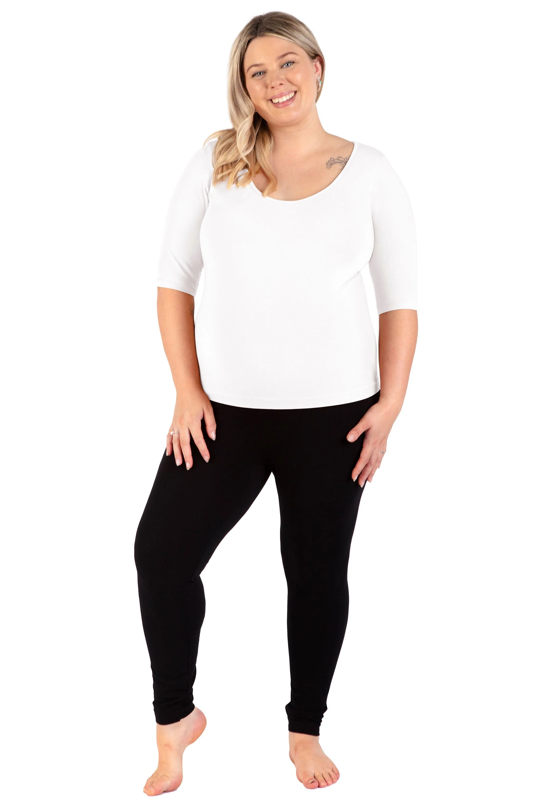 Maternity Bamboo Mid Length Sleeve Tee - Image 9