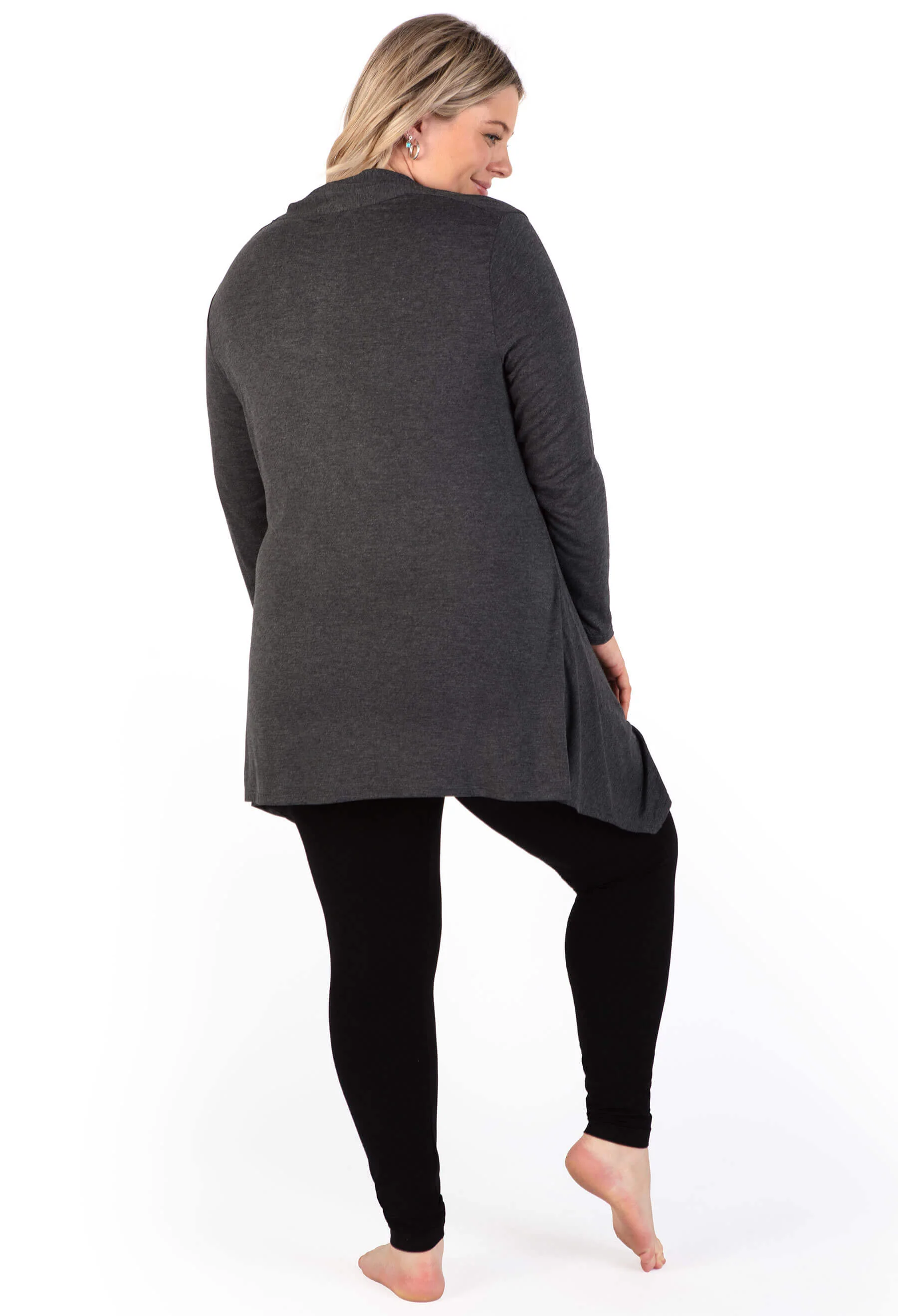 Maternity Bamboo V Neck Tunic Top - Image 9