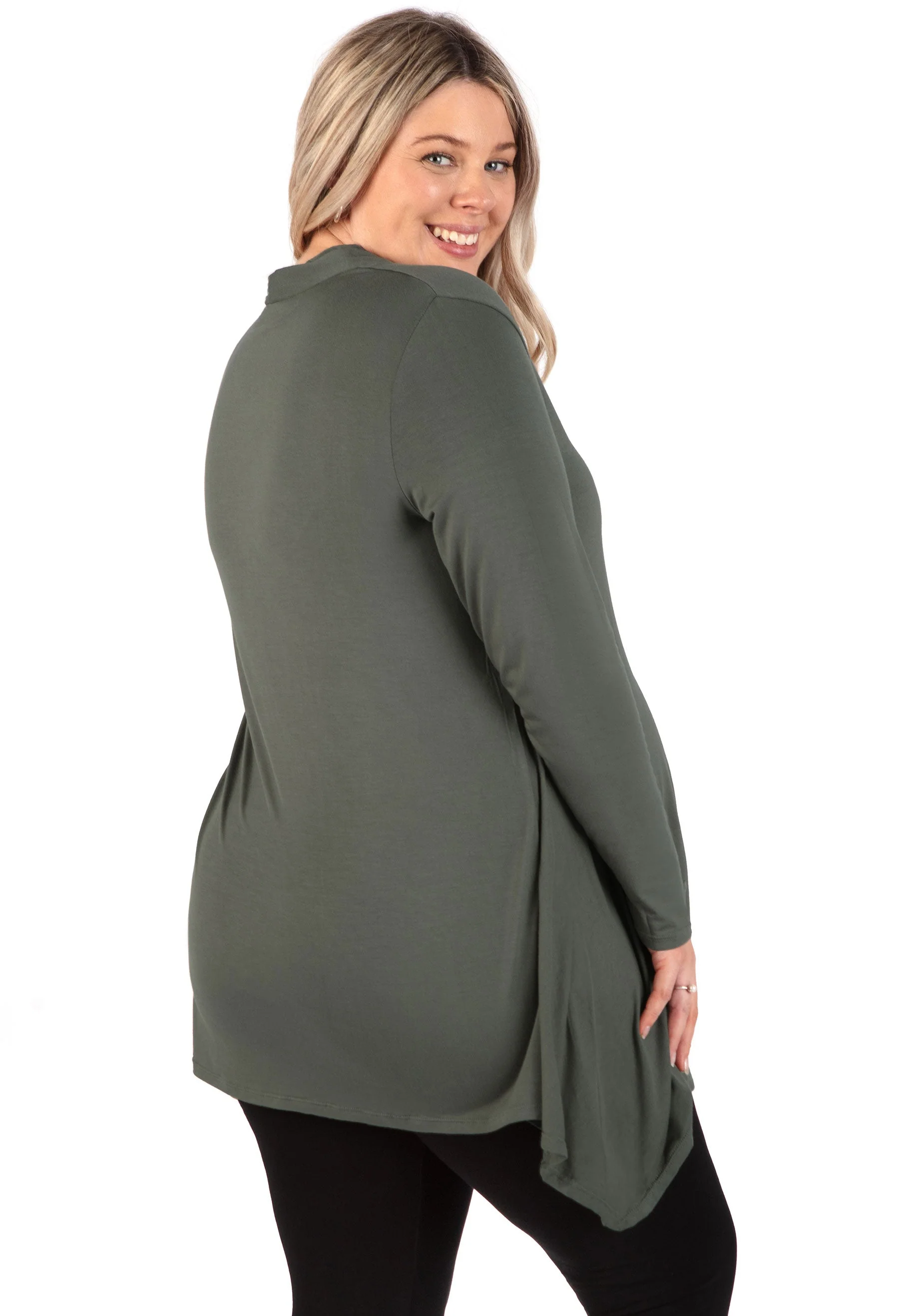 Maternity Bamboo V Neck Tunic Top - Image 12