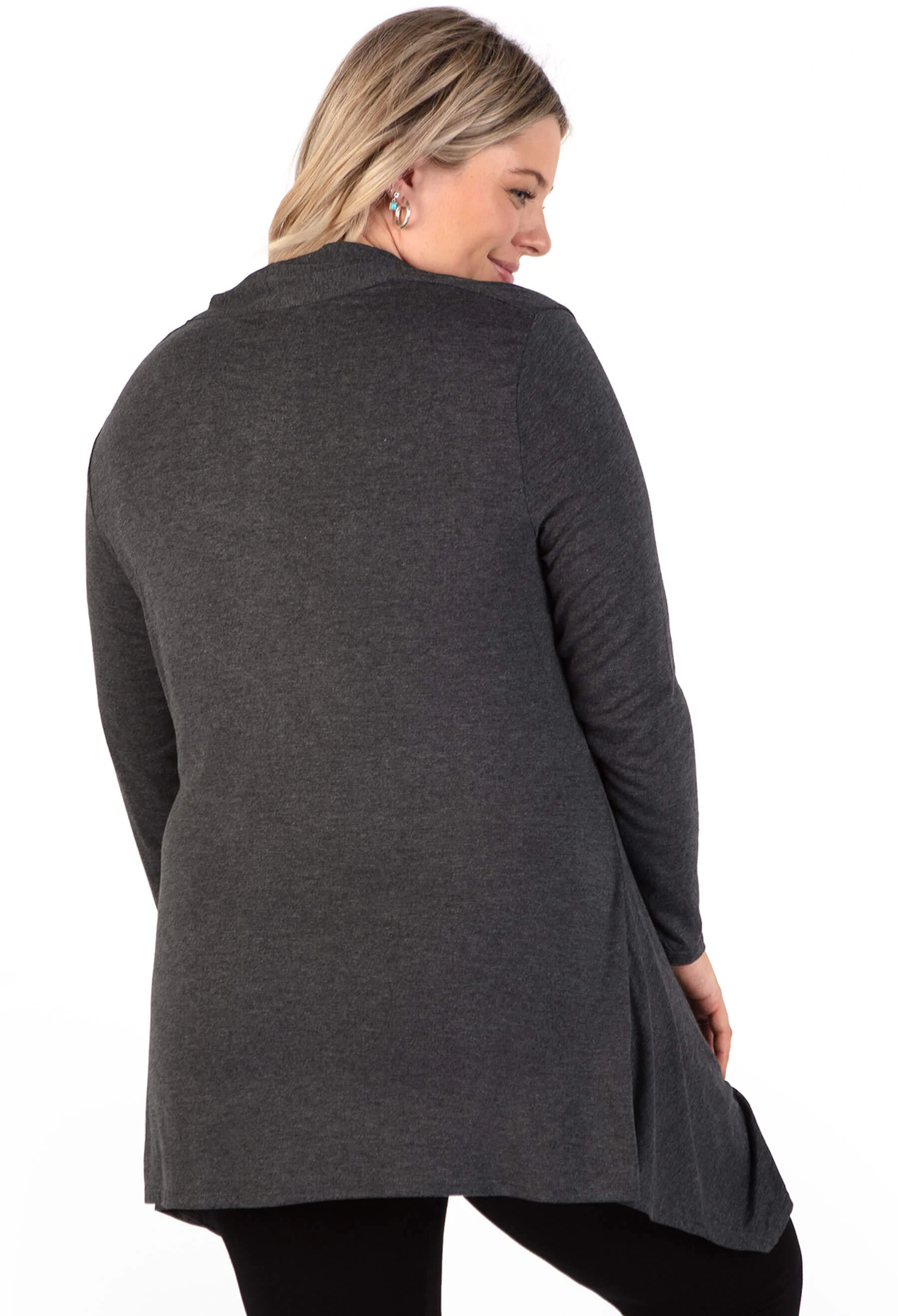 Maternity Bamboo V Neck Tunic Top - Image 7