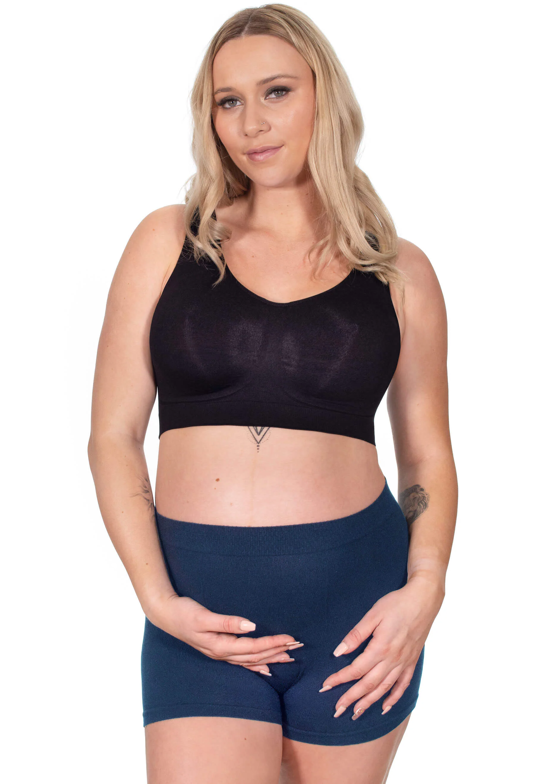 Cotton Rich Maternity Boyleg Shorts - Image 10