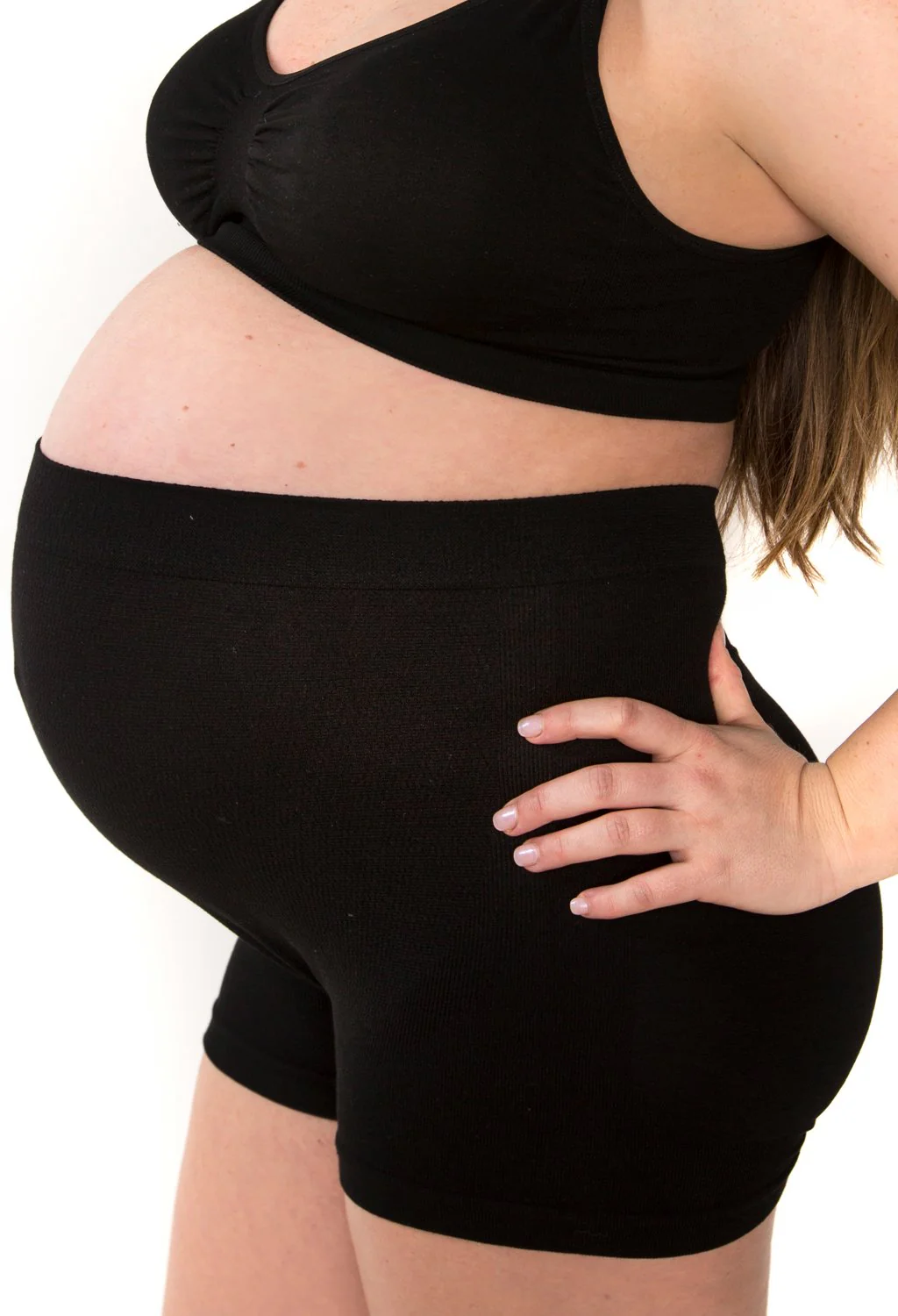 Cotton Rich Maternity Boyleg Shorts - Image 5
