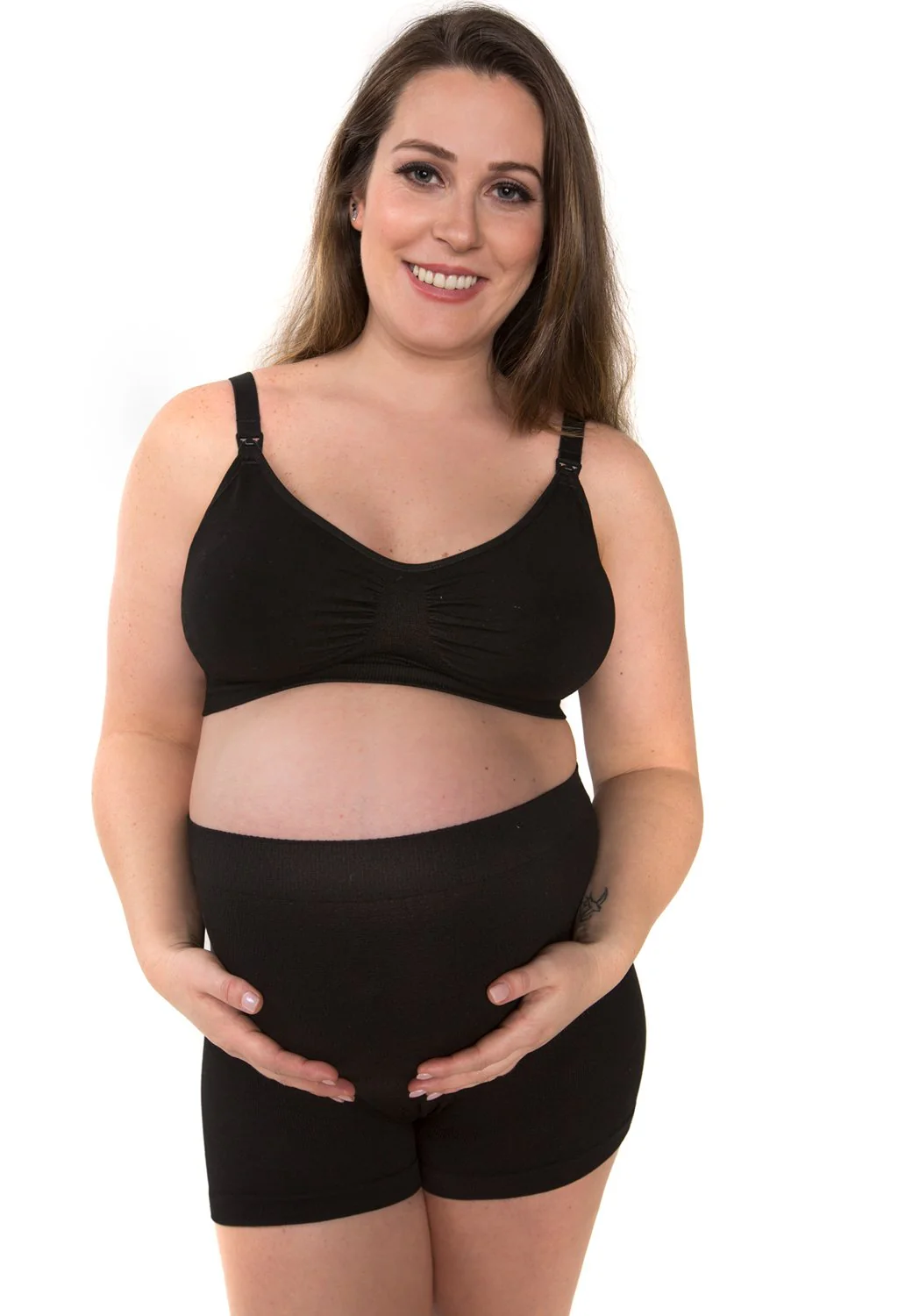 Cotton Rich Maternity Boyleg Shorts - Image 6