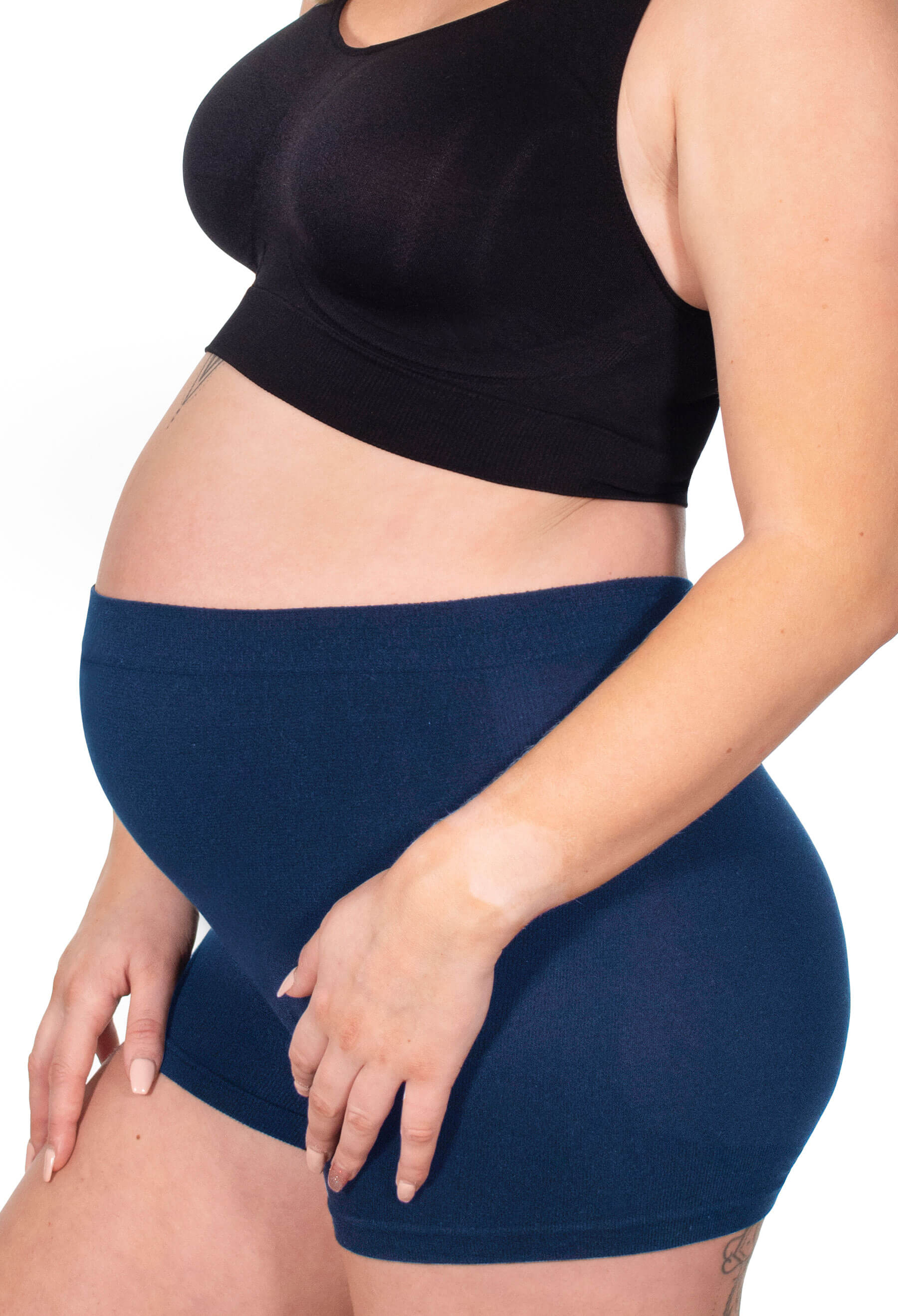 Cotton Rich Maternity Boyleg Shorts - Image 9