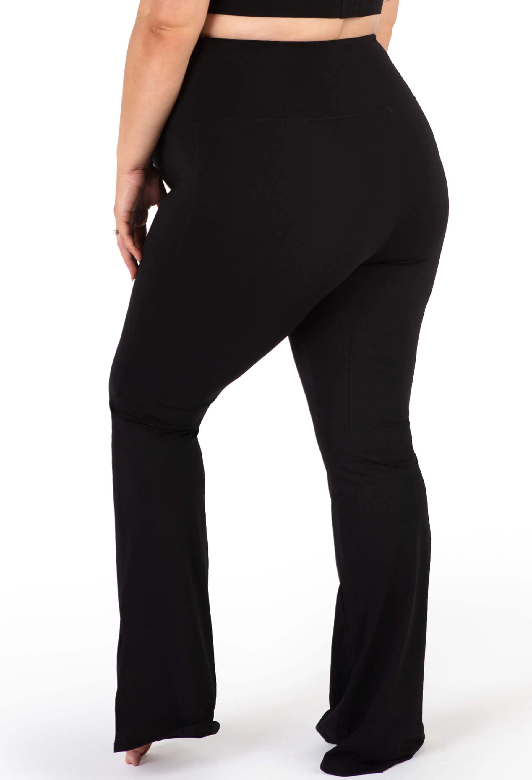 Maternity-Friendly Flare Leggings | High Waisted & Pet Hair Resistant - Image 4