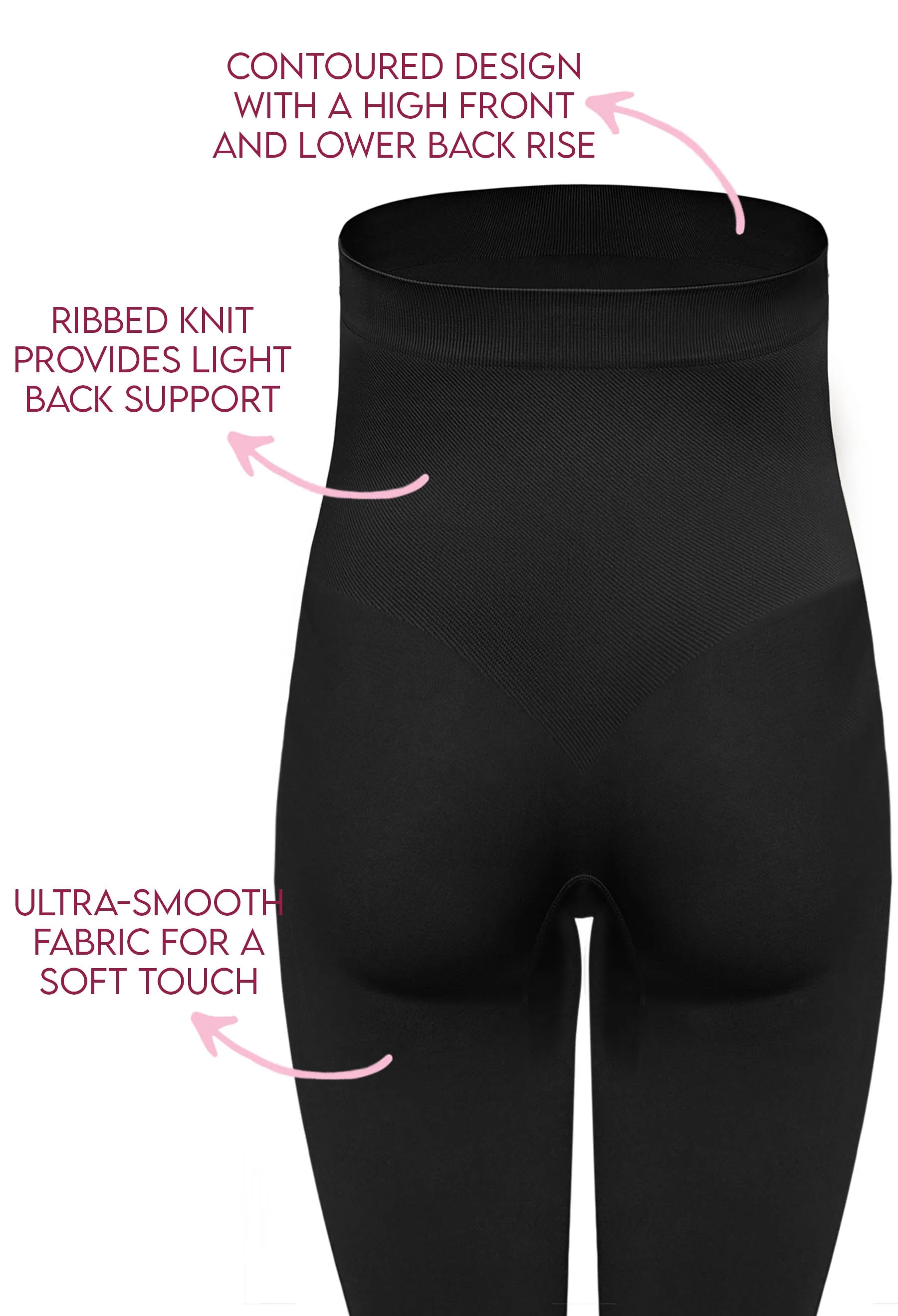 Maternity Leggings with Tummy Support - 2 Pack - Image 3