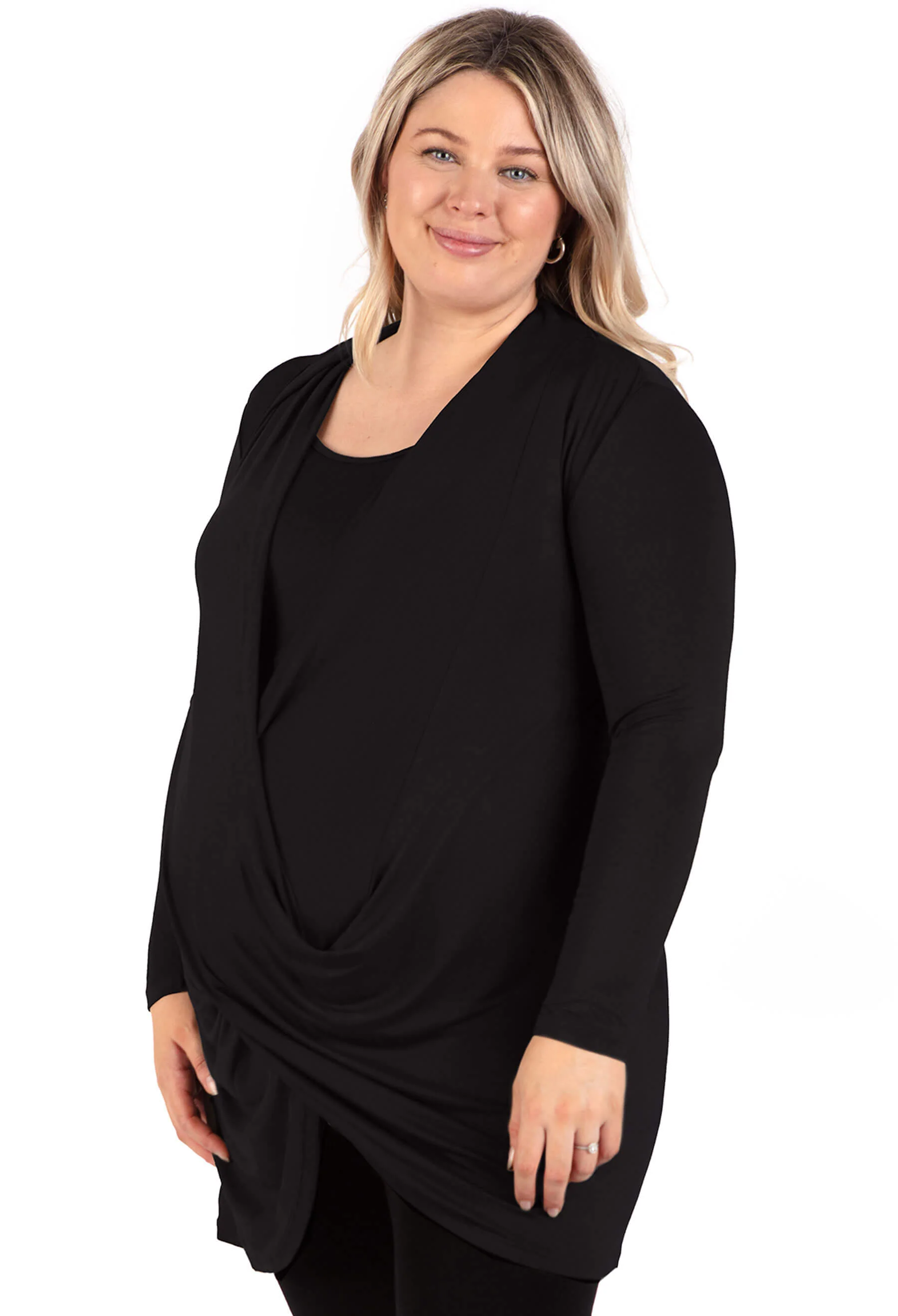 Maternity & Nursing Bamboo Soft Drape Top - Image 5
